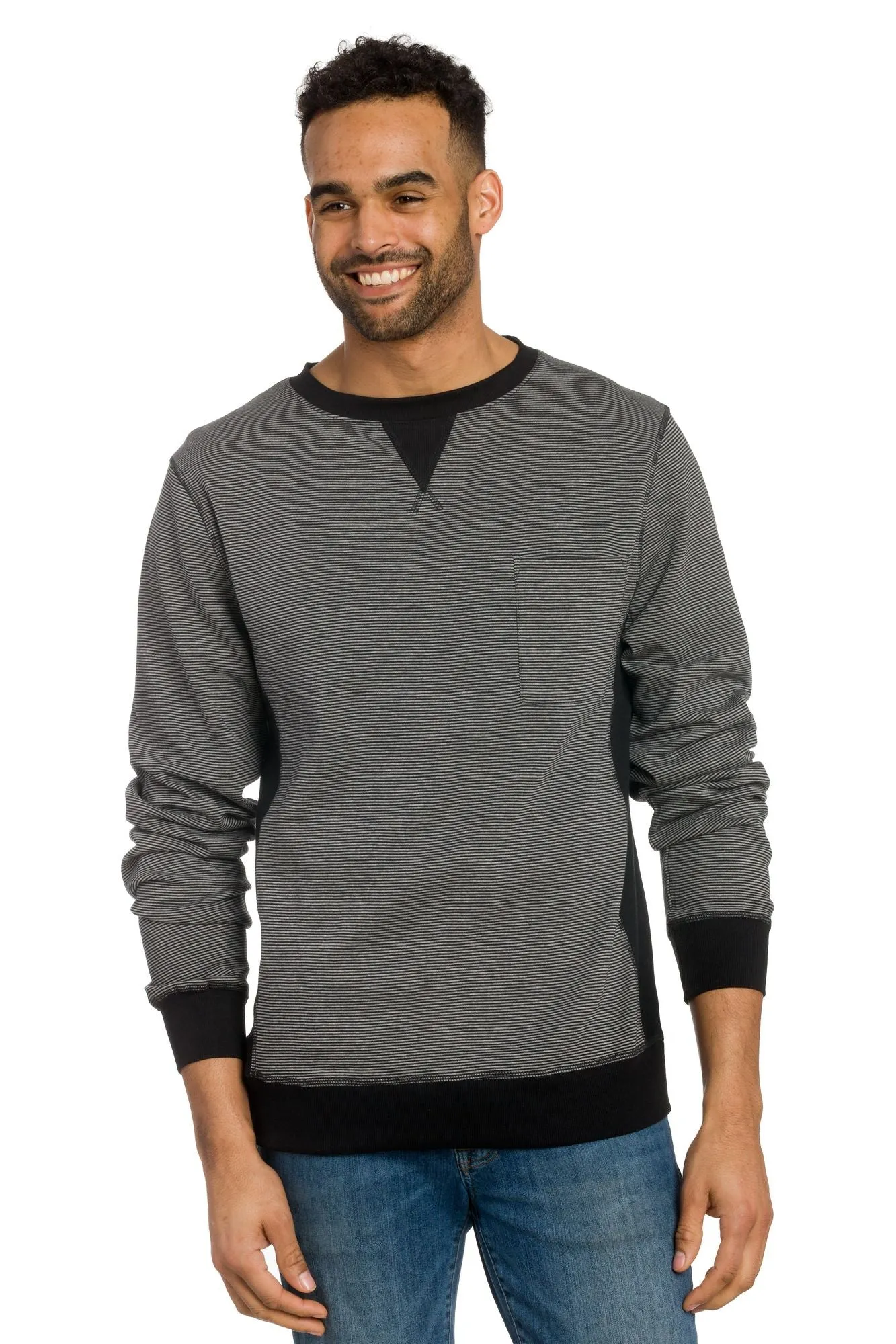 Deetz | Men's Plaited Sweatshirt sold by Ably Apparel