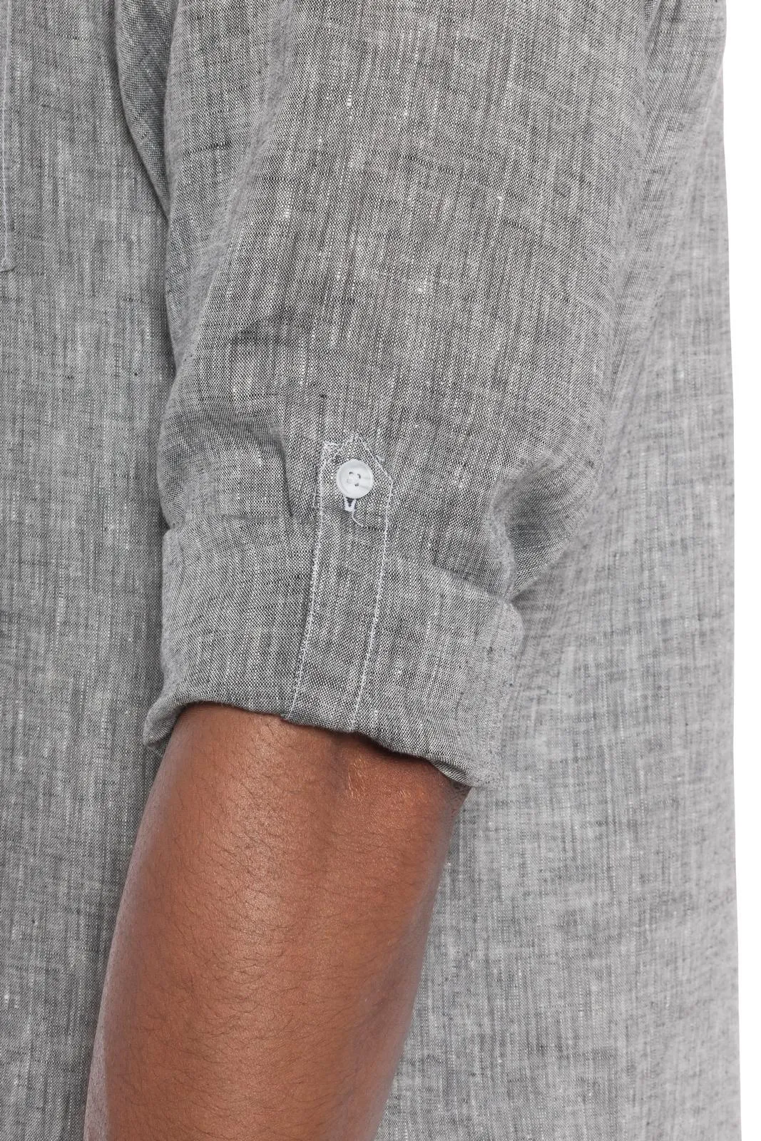 Napali | Men's Stain Resistant Long Sleeve Linen Shirt sold by Ably Apparel product image thumbnail 3