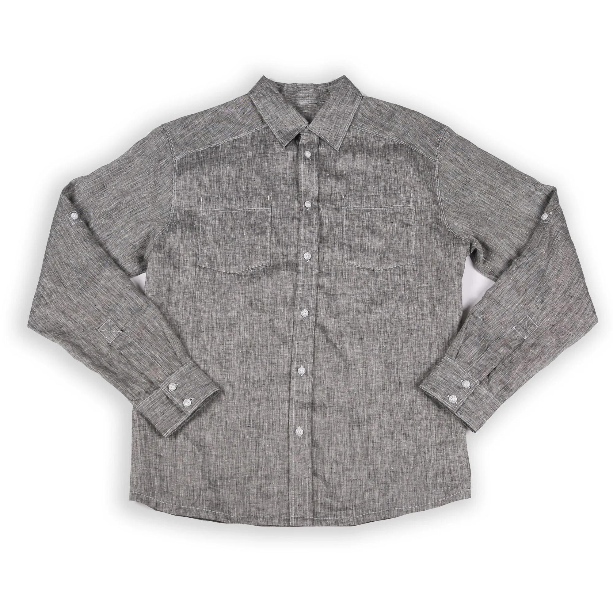 Napali | Men's Stain Resistant Long Sleeve Linen Shirt sold by Ably Apparel product image thumbnail 4