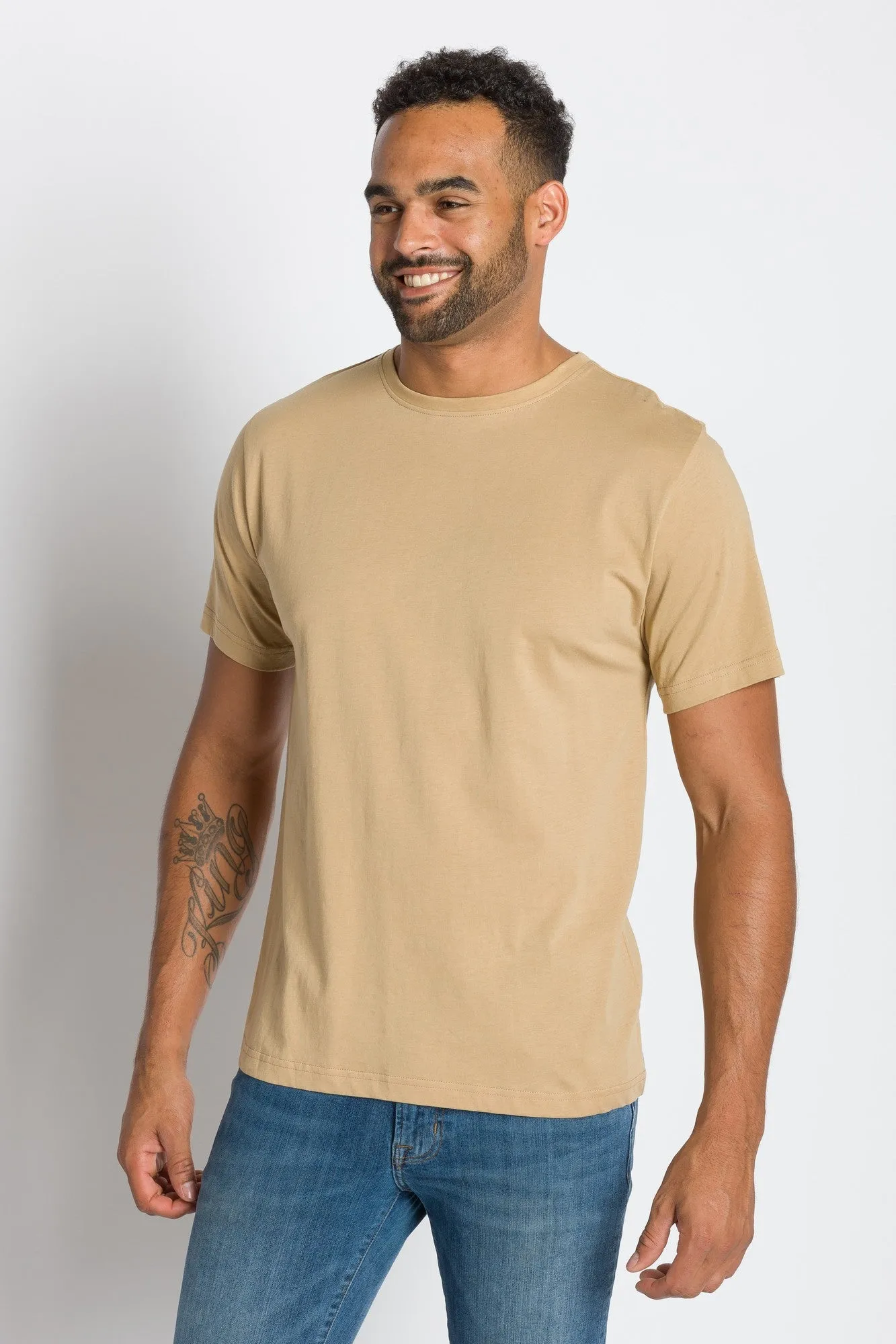 Tourist | Men's Anti-Stain Pocket-less Tee sold by Ably Apparel product image thumbnail 4