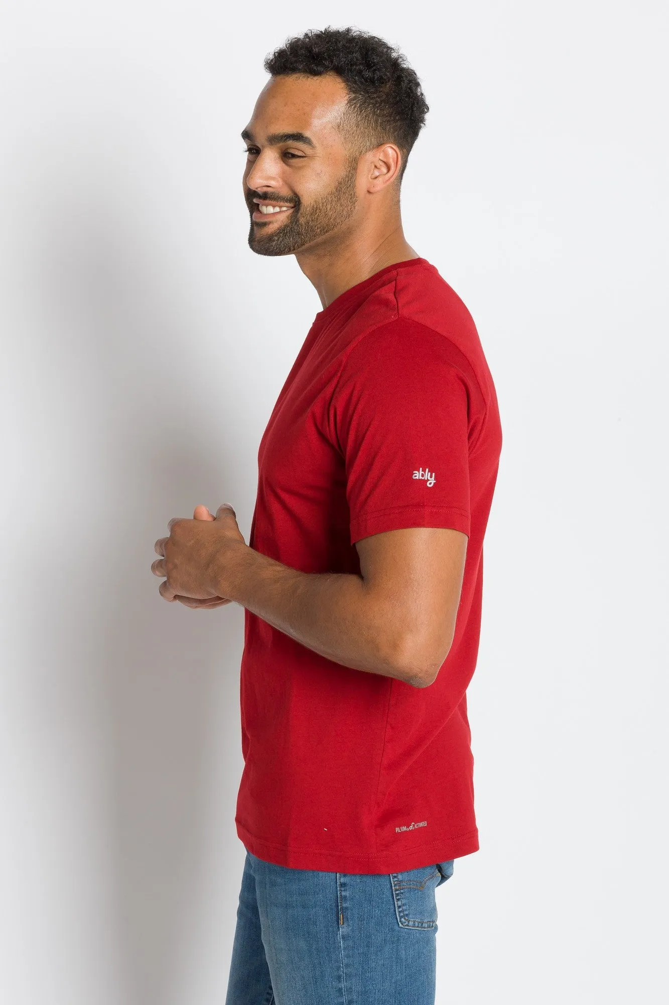Tourist | Men's Anti-Stain Pocket-less Tee sold by Ably Apparel product image thumbnail 2