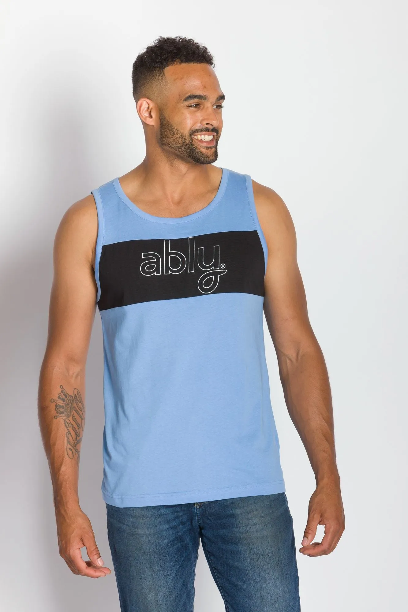Outline Tank | Men's Cotton Mesh Tank Top sold by Ably Apparel