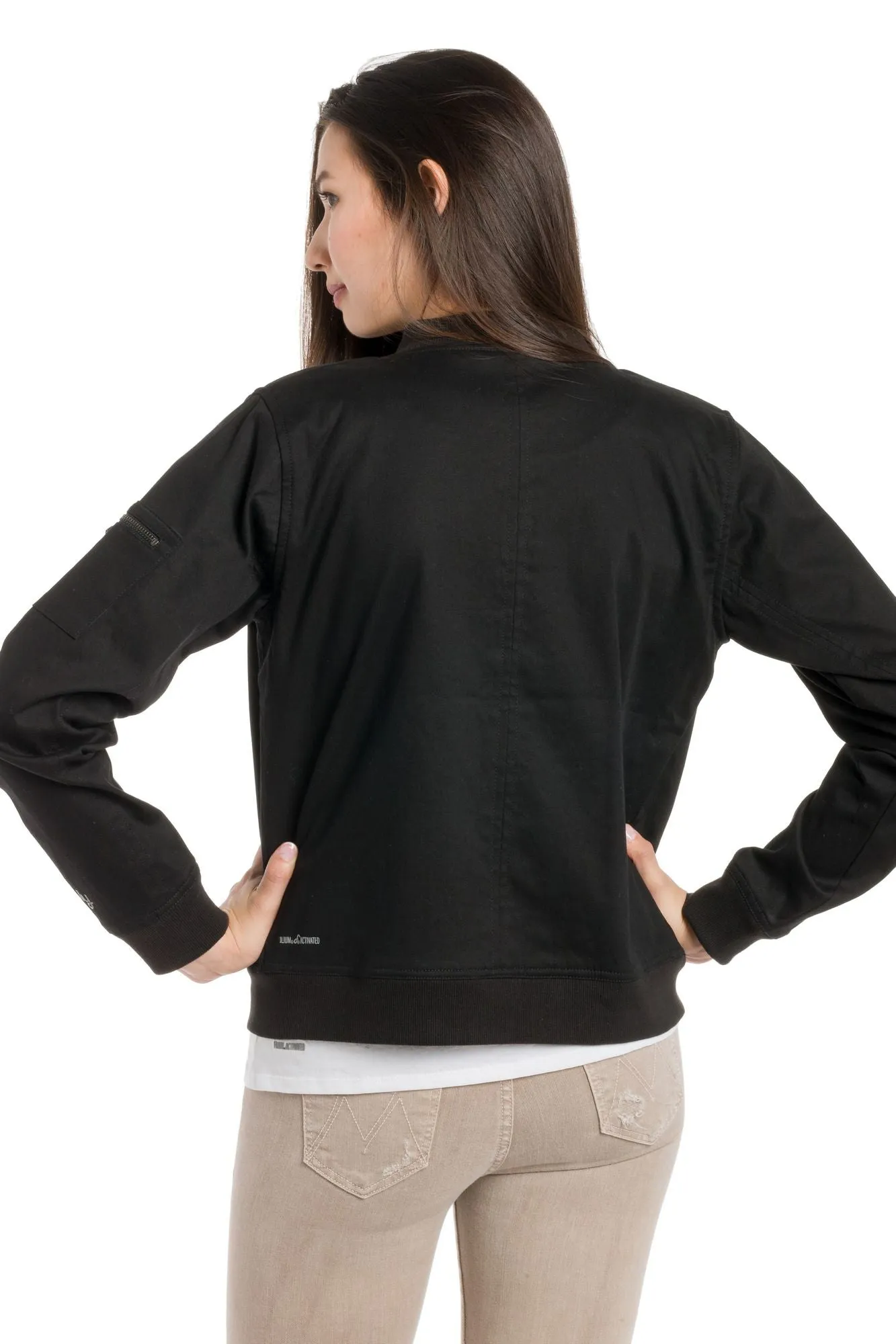 Charlotte | Women's Lined Bomber Jacket sold by Ably Apparel product image thumbnail 2