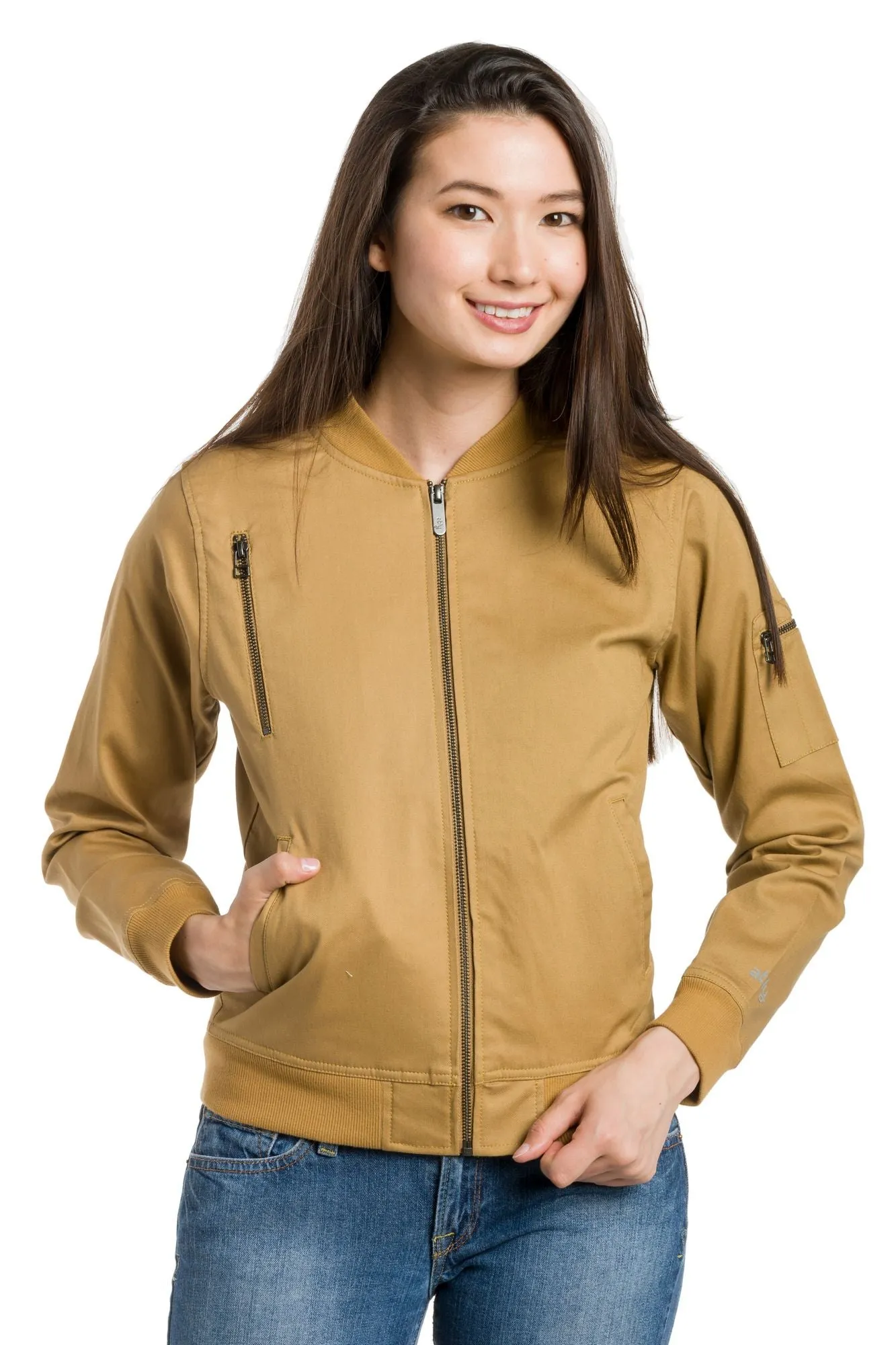 Charlotte | Women's Lined Bomber Jacket sold by Ably Apparel product image thumbnail 5
