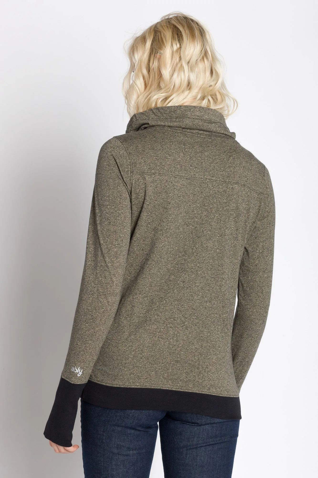 Poet | Women's Cowl Neck Jersey Top sold by Ably Apparel product image thumbnail 3