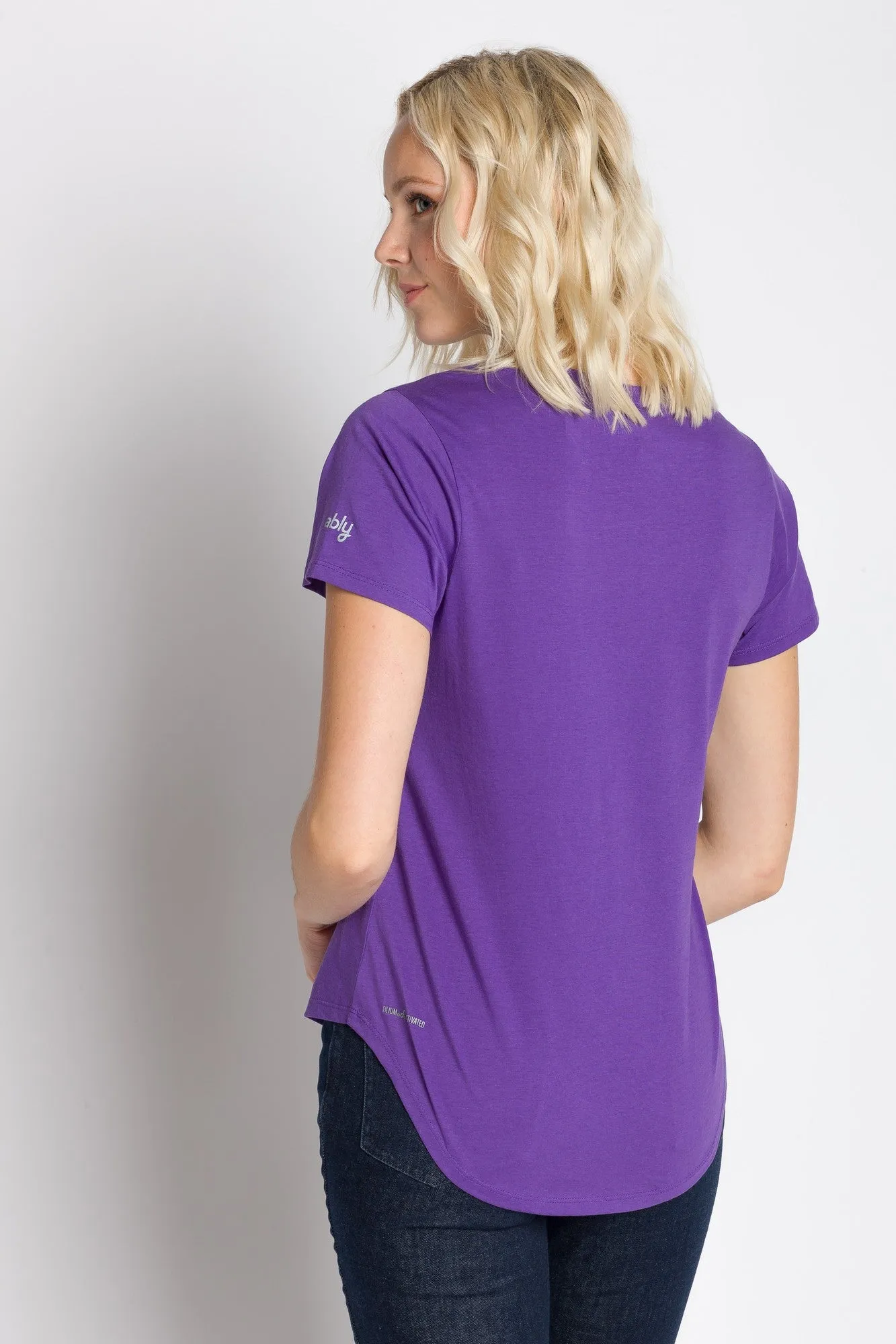 Polly | Women's Anti-Stain Dropped Neckline Tee sold by Ably Apparel product image thumbnail 2