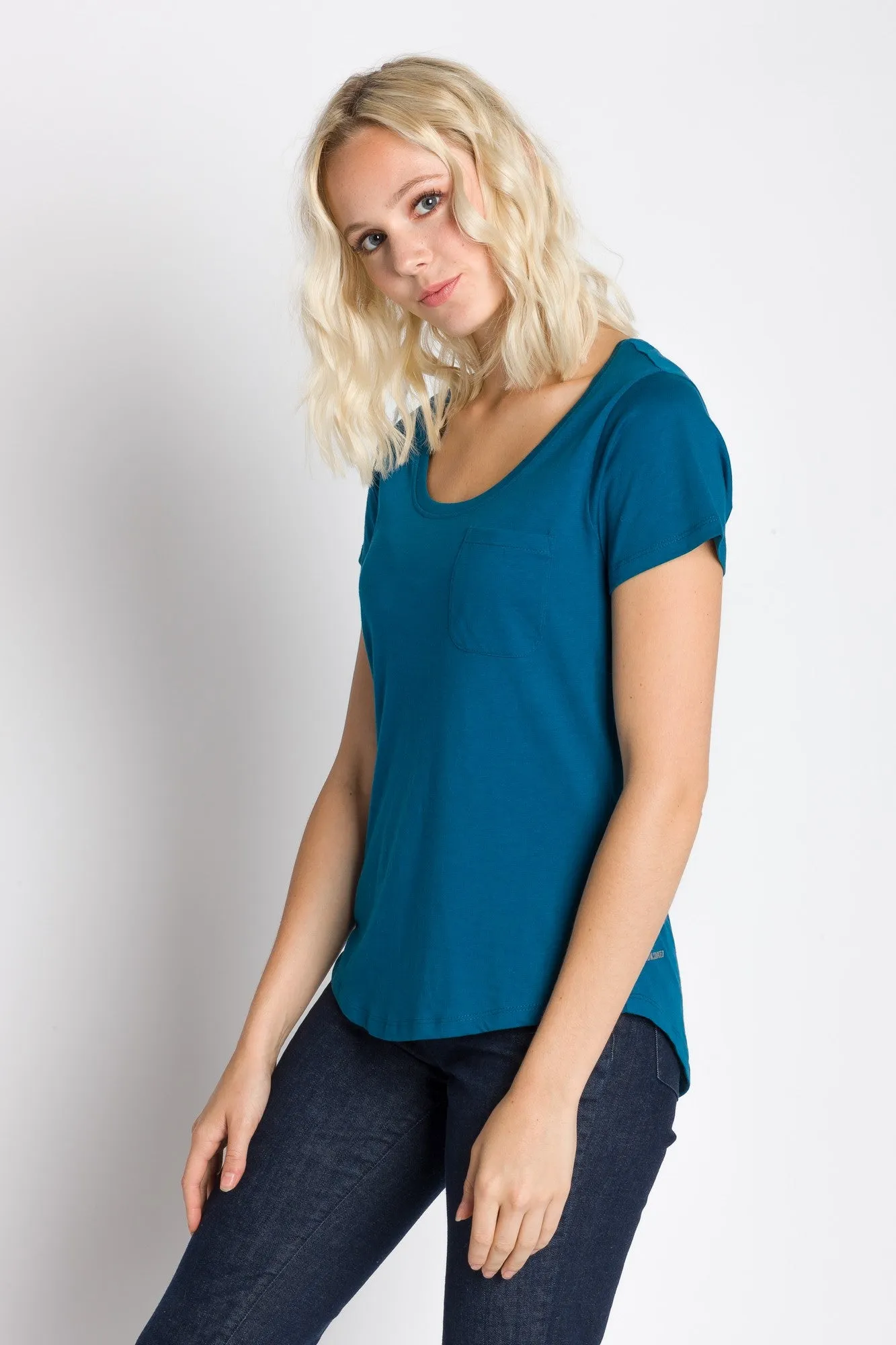 Polly | Women's Anti-Stain Dropped Neckline Tee sold by Ably Apparel product image thumbnail 5