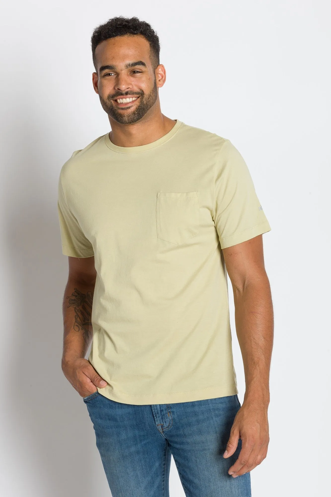 Bradley | Men's Anti-Stain Crew Neck Pocket Tee sold by Ably Apparel product image thumbnail 4