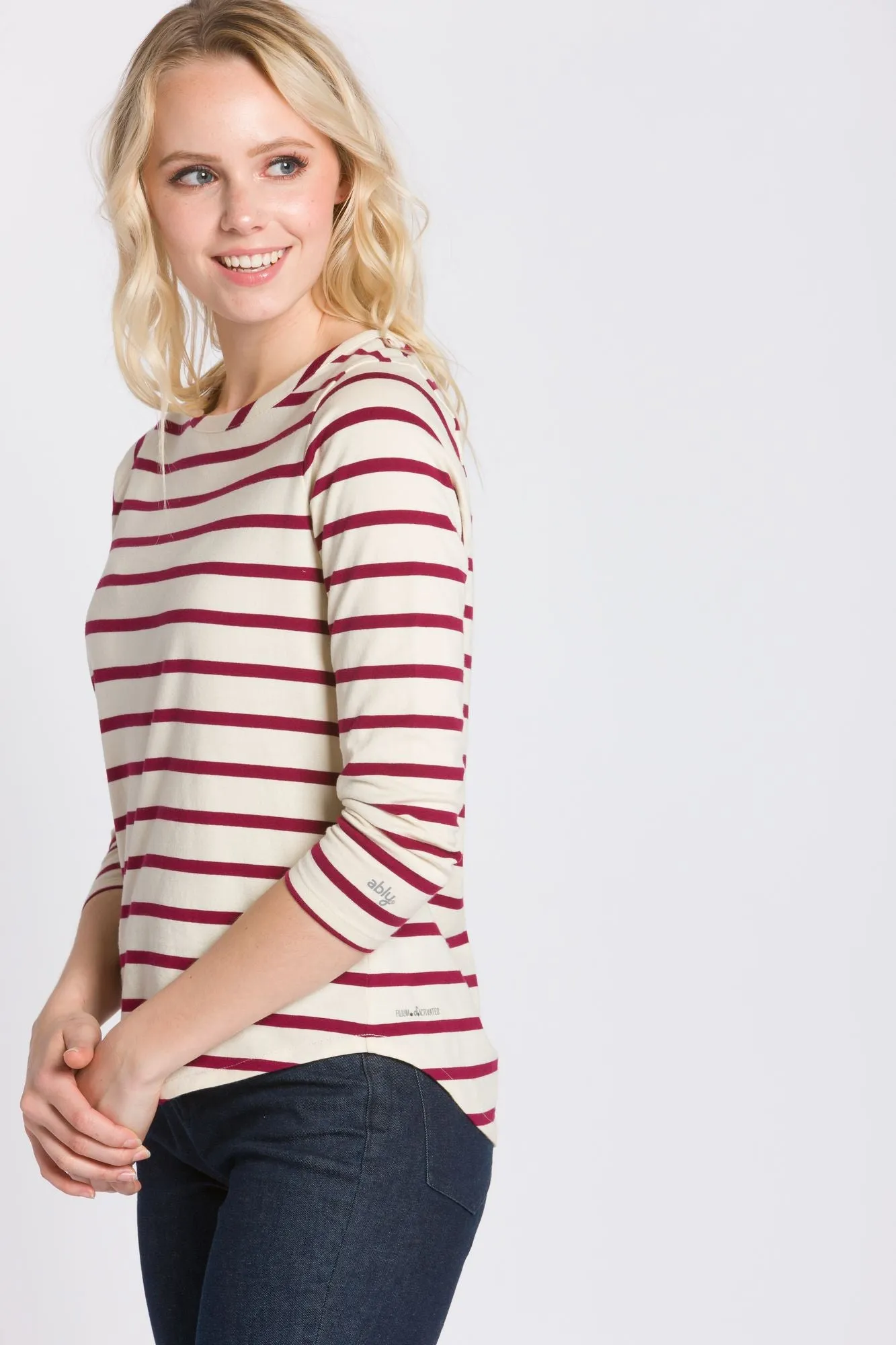 Rose | Women's 3/4 Length Sleeves sold by Ably Apparel product image thumbnail 2