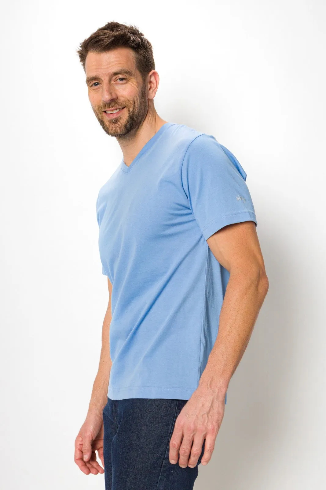 Jamison | Men's Anti-Stain V-neck Tee sold by Ably Apparel product image thumbnail 2