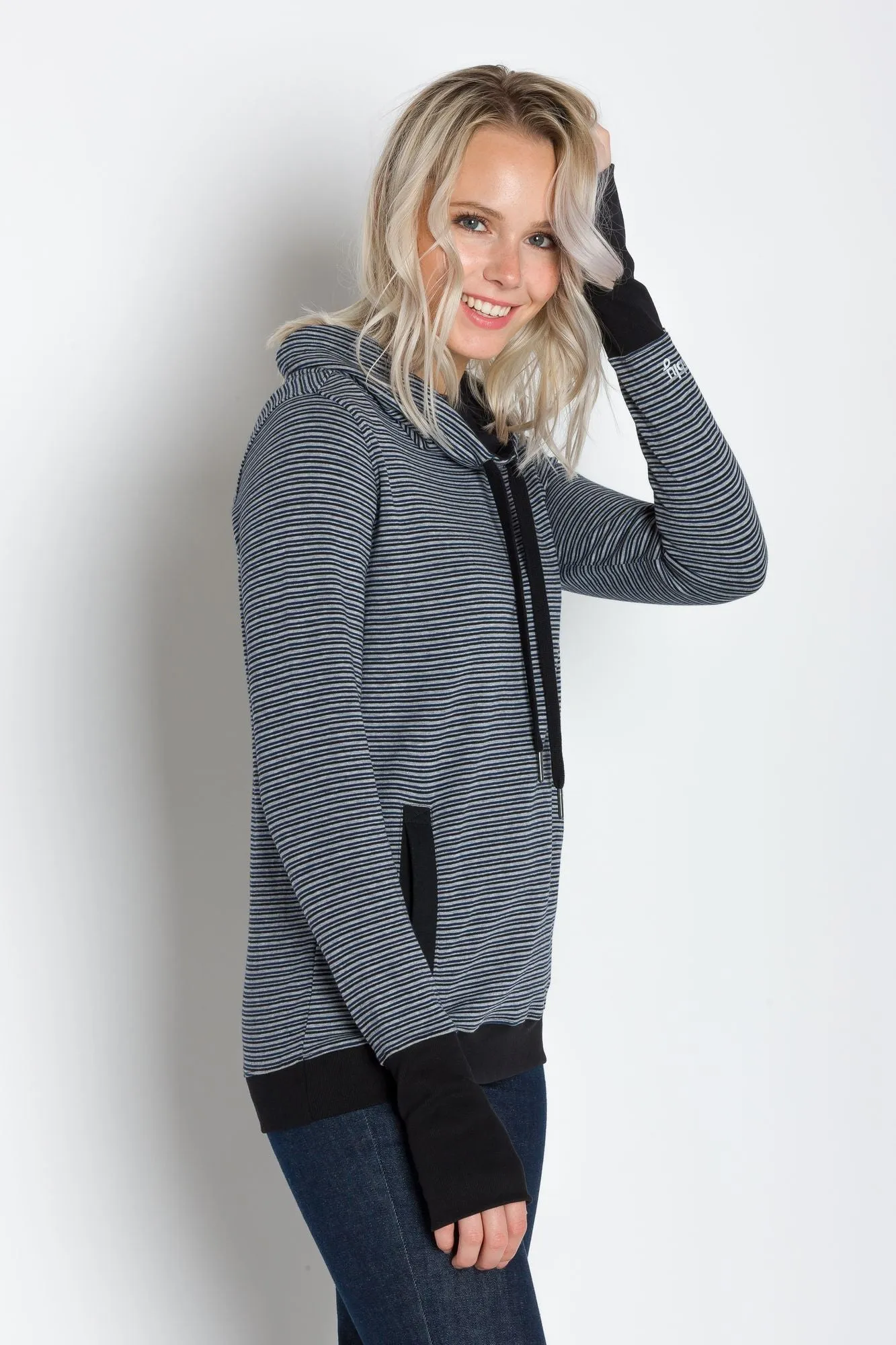 Luna A | Women's Plated Knit Cowl Neck Pullover sold by Ably Apparel product image thumbnail 2