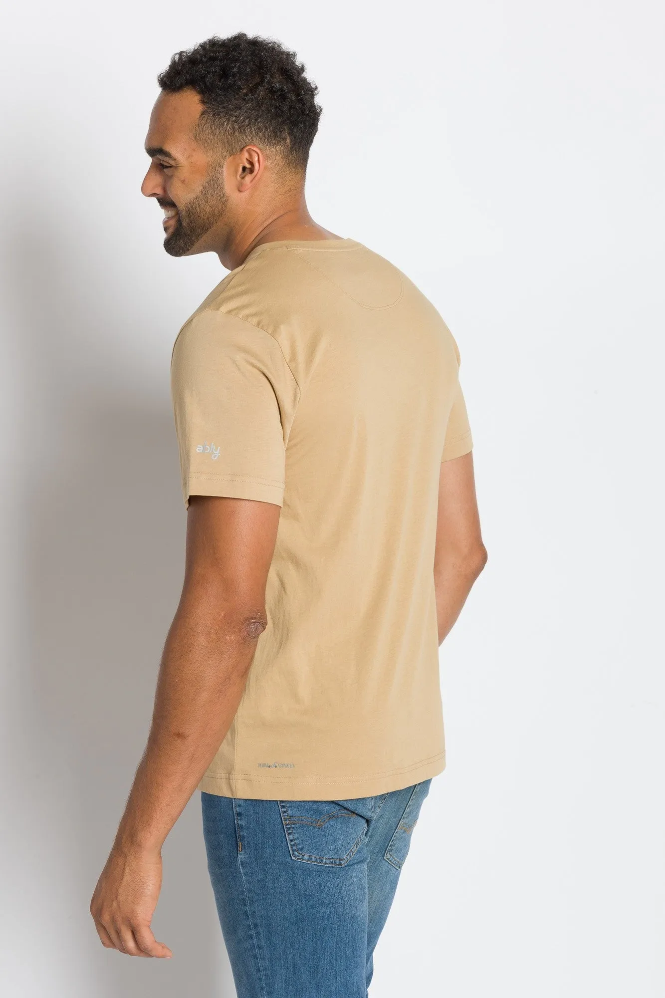 Jamison | Men's Anti-Stain V-neck Tee sold by Ably Apparel product image thumbnail 5