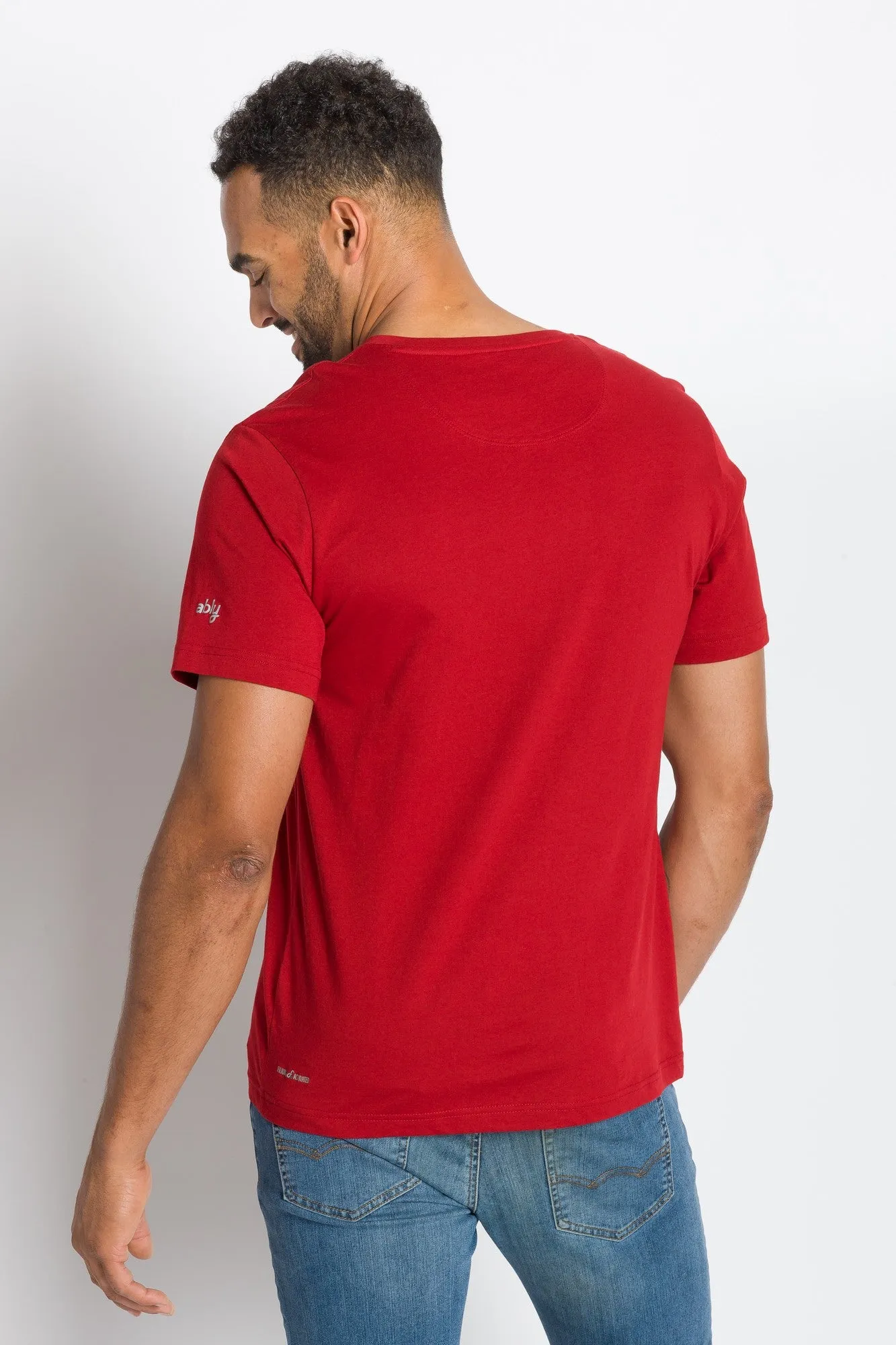 Jamison | Men's Anti-Stain V-neck Tee sold by Ably Apparel product image thumbnail 3