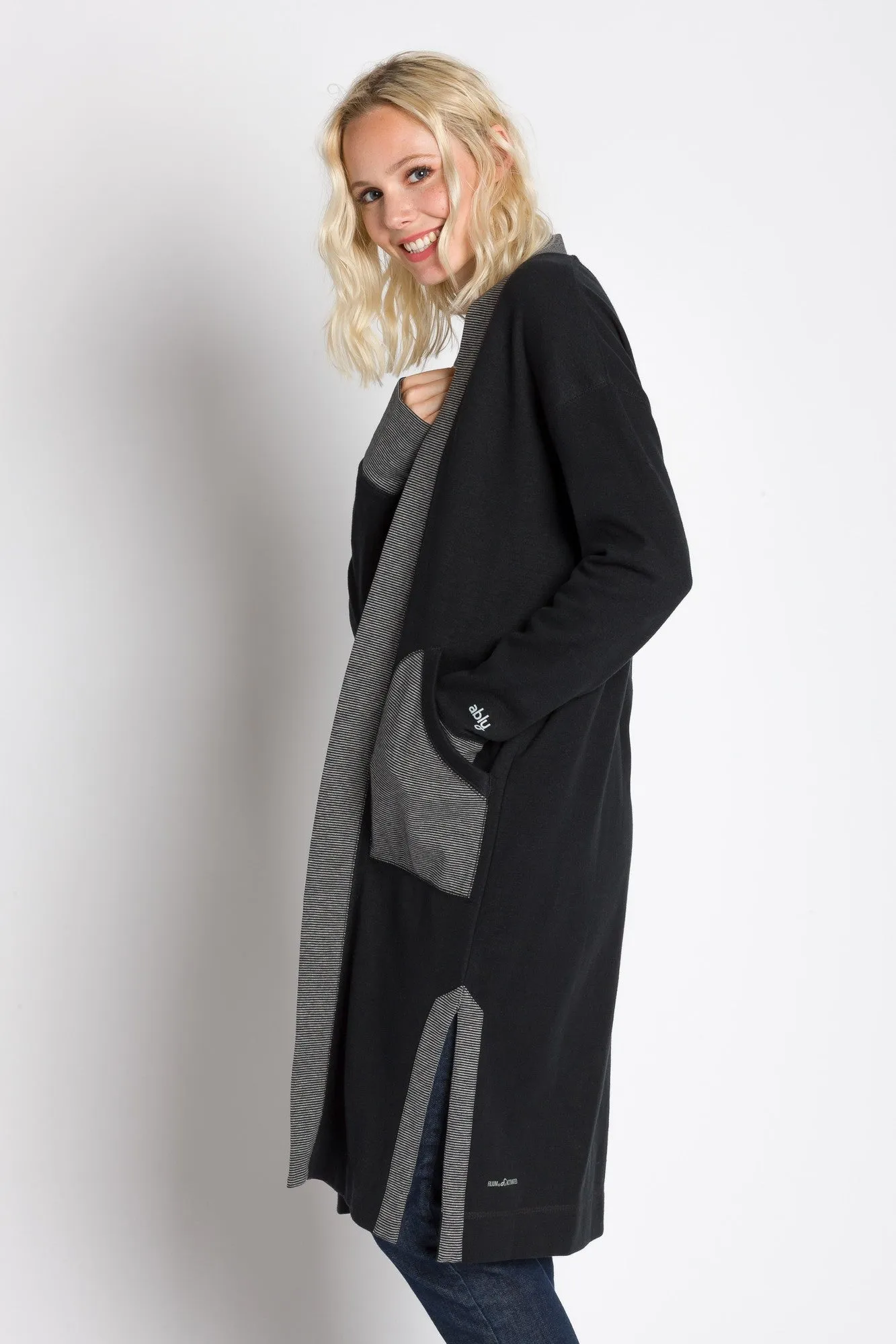 Grace | Women's Extra Long Cardigan sold by Ably Apparel product image thumbnail 2