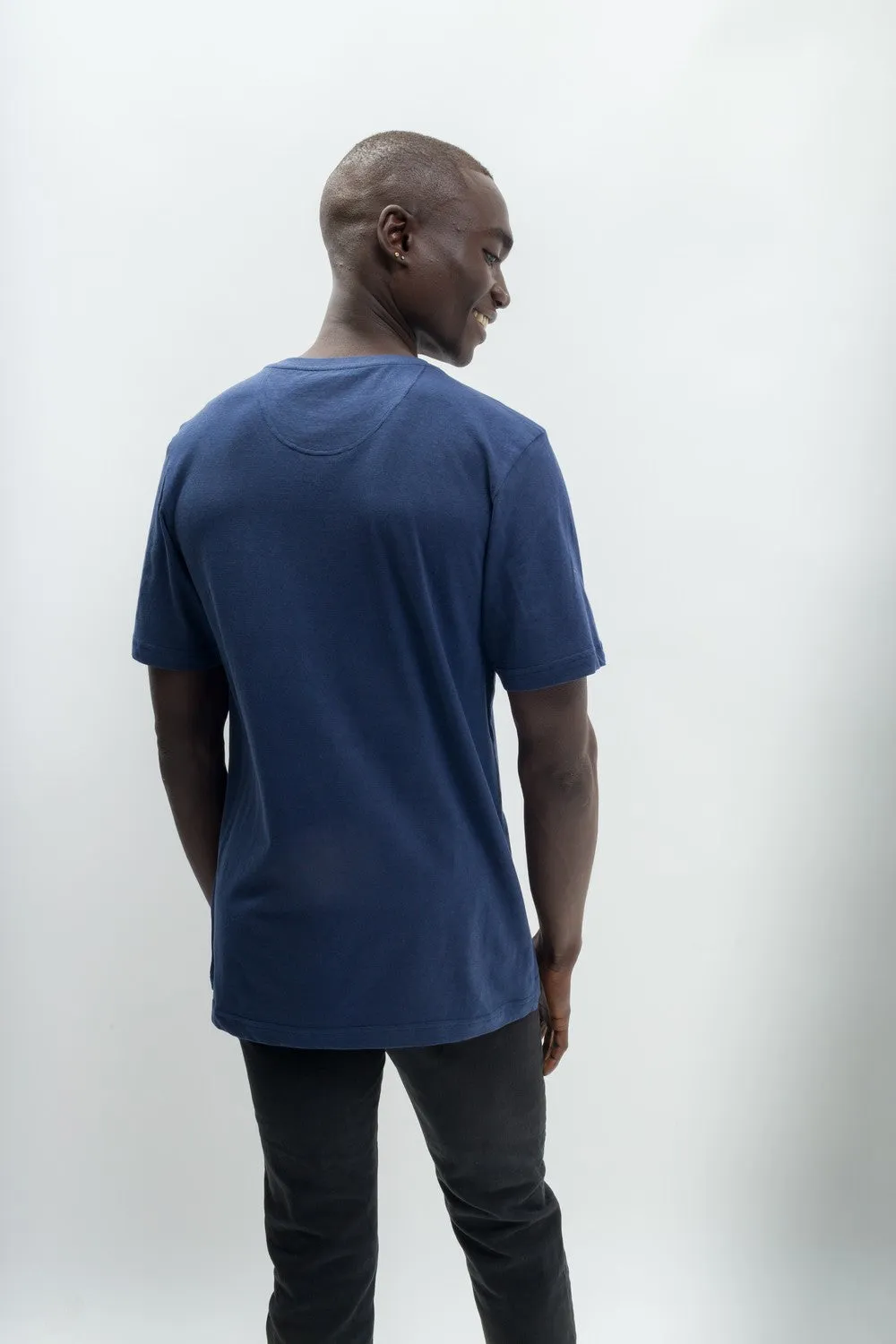 Noah | Men's Anti-Stain Linen Cotton Blend Crew Neck T-Shirt sold by Ably Apparel product image thumbnail 2
