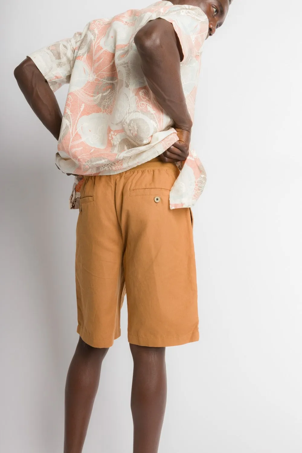 Carl | Men's Cotton Linen Blend Woven Shorts sold by Ably Apparel product image thumbnail 3
