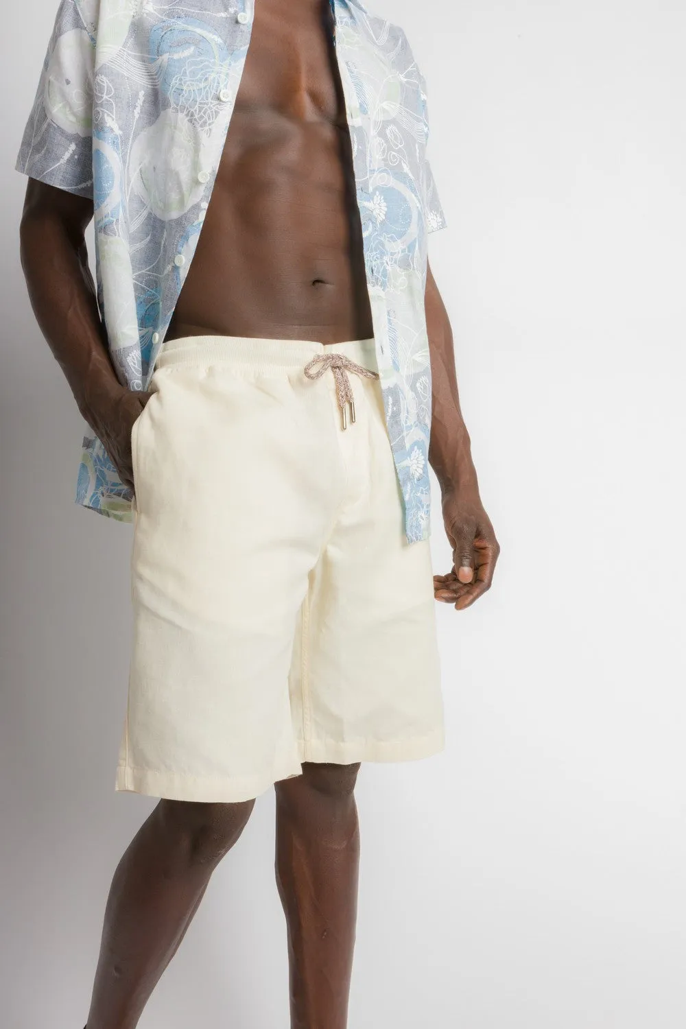 Carl | Men's Cotton Linen Blend Woven Shorts sold by Ably Apparel product image thumbnail 5