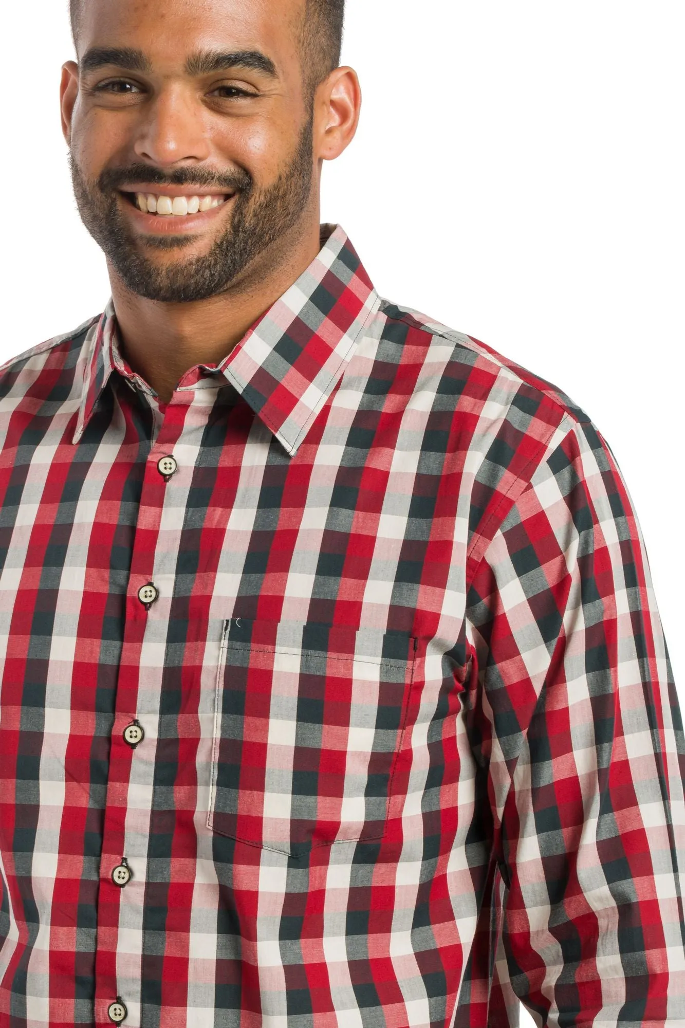 Evergreen | Men's Long Sleeve Button Up Shirt sold by Ably Apparel product image thumbnail 3