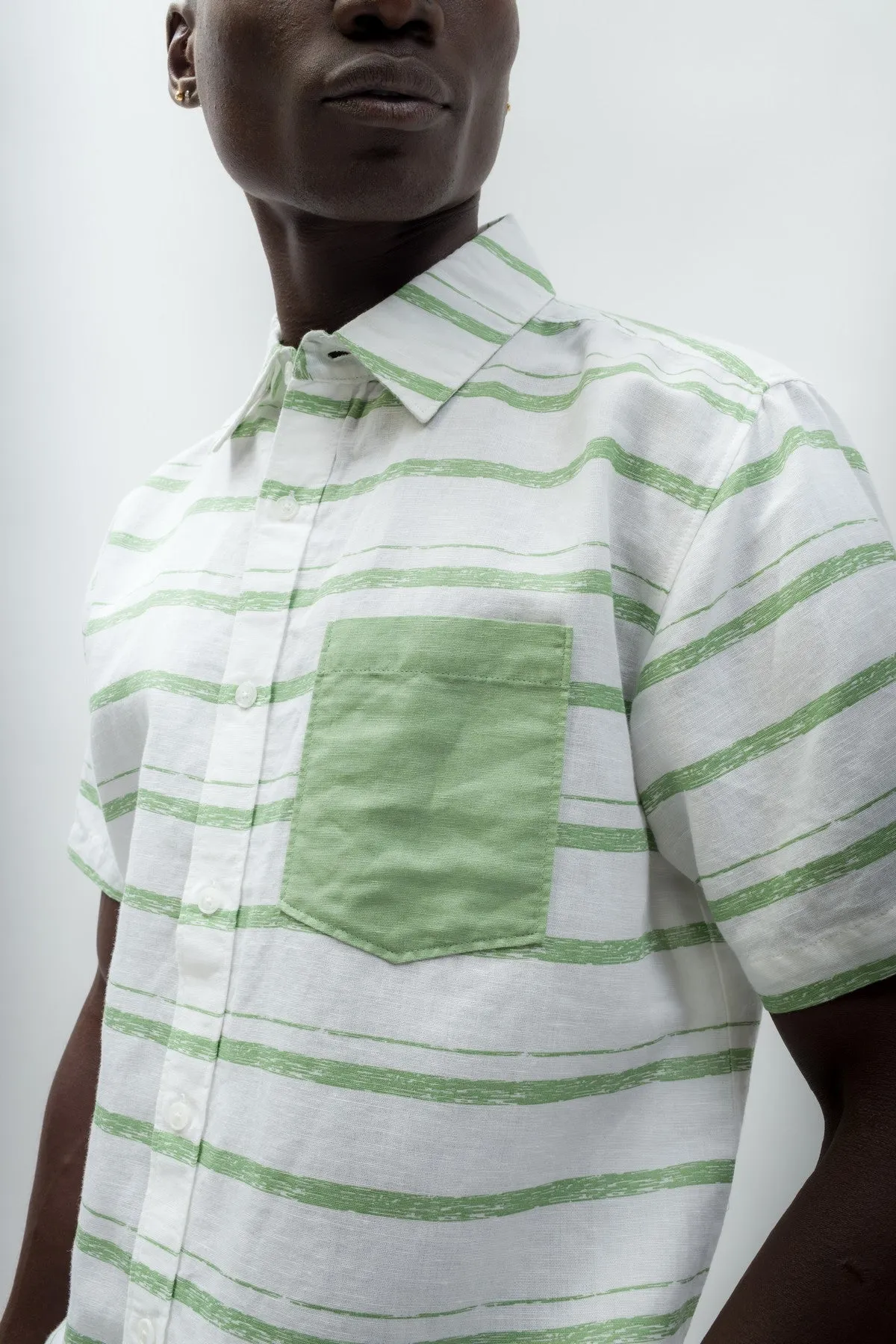Dean | Men's Anti-Stain Linen Cotton Blend Short-Sleeve Shirt sold by Ably Apparel product image thumbnail 3