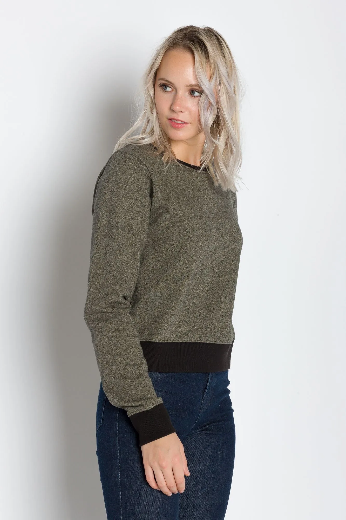 Fae | Women's Fleece Crop Top Sweatshirt sold by Ably Apparel product image thumbnail 2