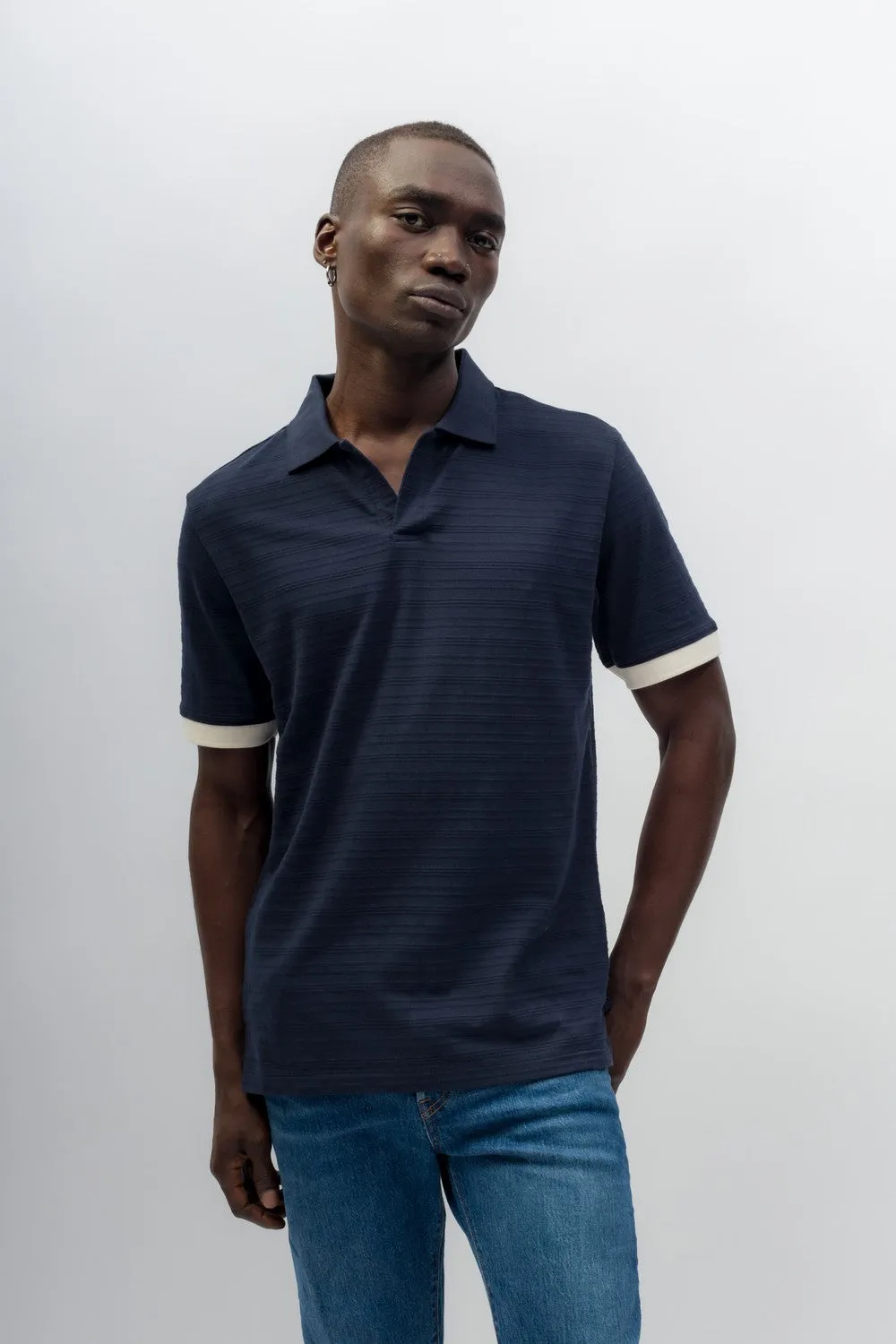 Adam | Men's Novelty Knit Polo sold by Ably Apparel product image thumbnail 5