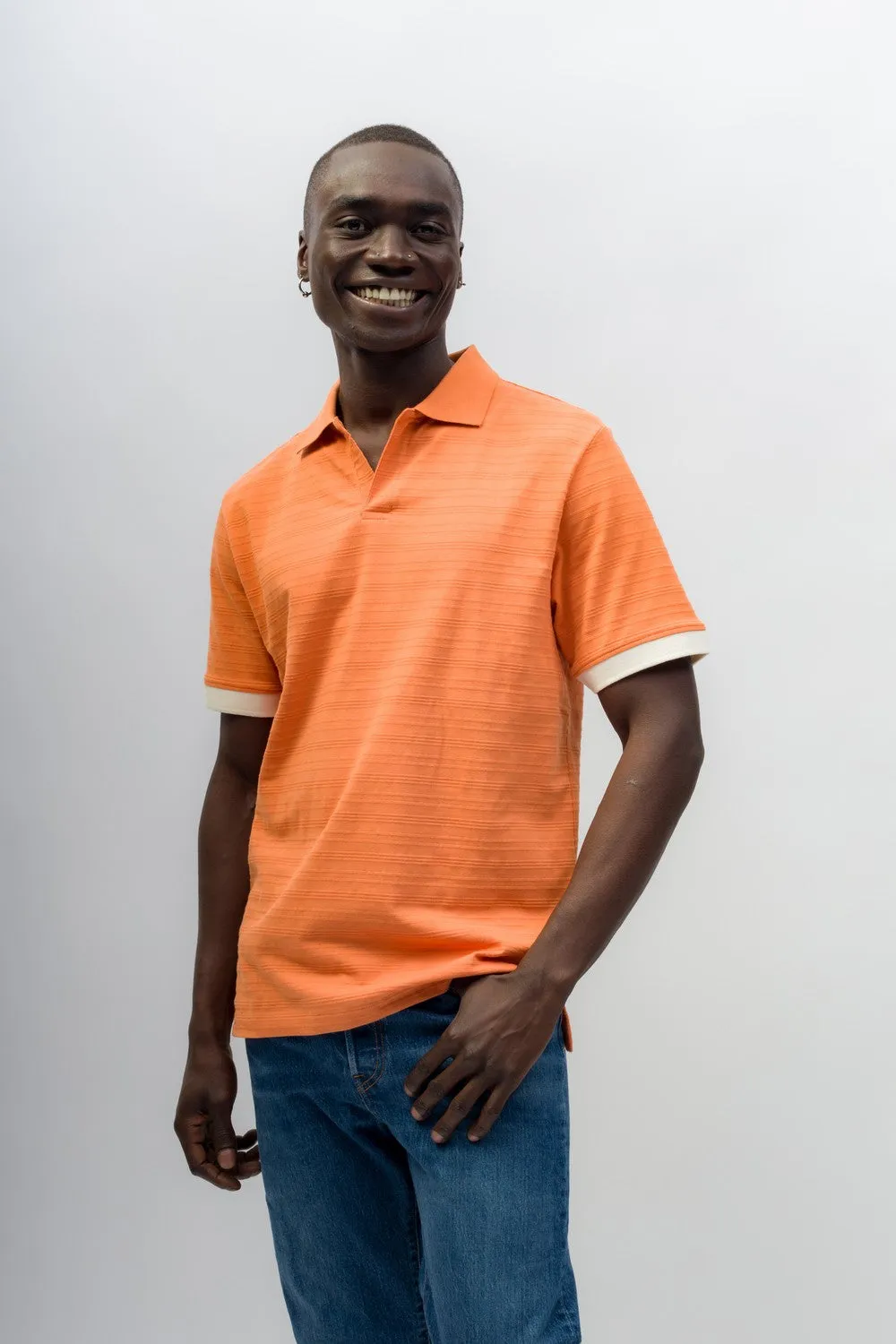 Adam | Men's Novelty Knit Polo sold by Ably Apparel