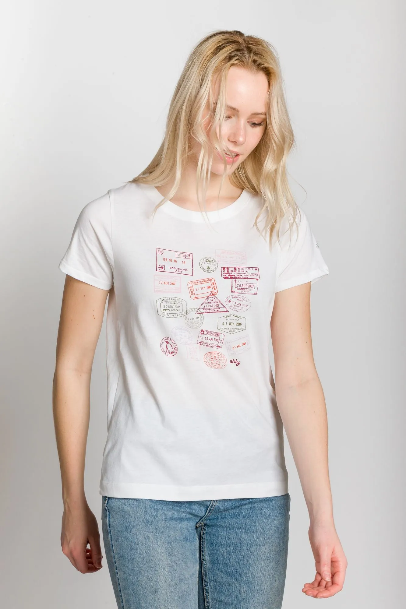 Passport | Women's Printed T-Shirt sold by Ably Apparel