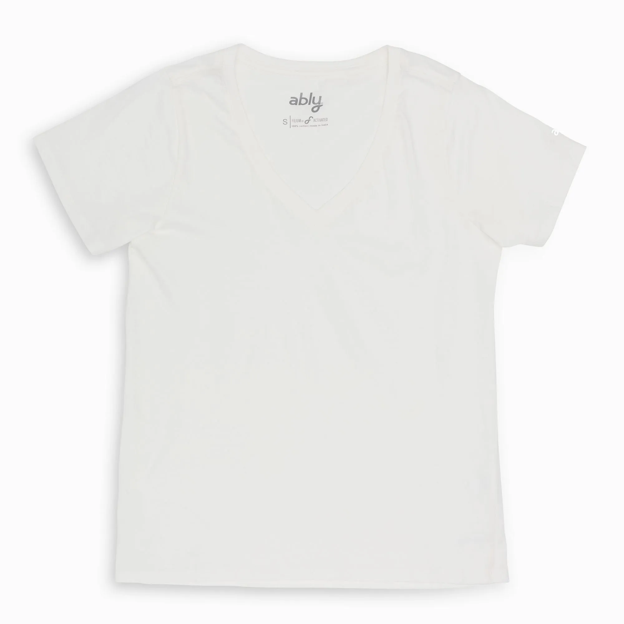 Vanessa | Women's Anti-Stain Deep V-neck sold by Ably Apparel product image thumbnail 4