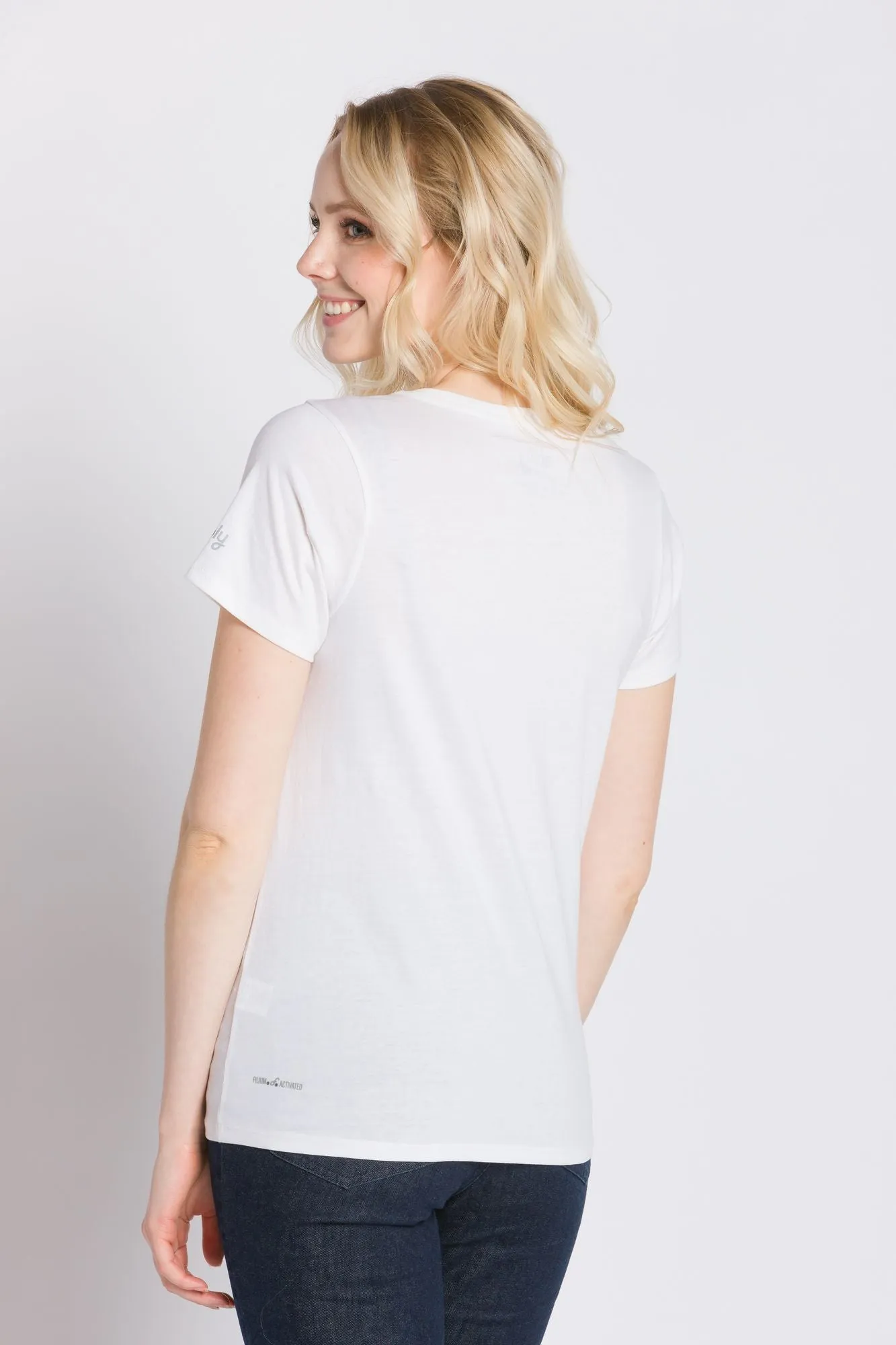 Vanessa | Women's Anti-Stain Deep V-neck sold by Ably Apparel product image thumbnail 3