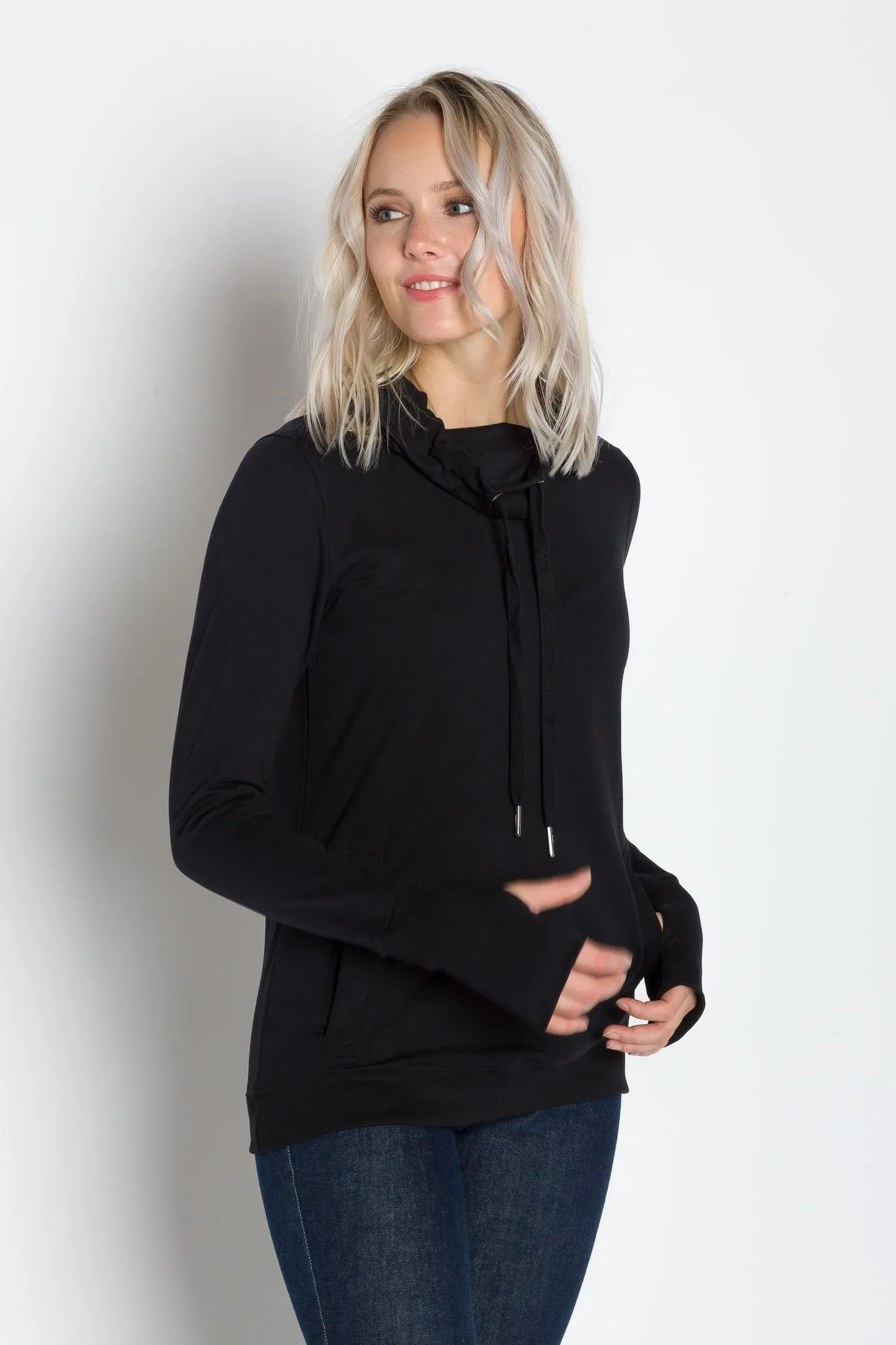Luna | Women's Cowl-neck Pullover sold by Ably Apparel product image thumbnail 2