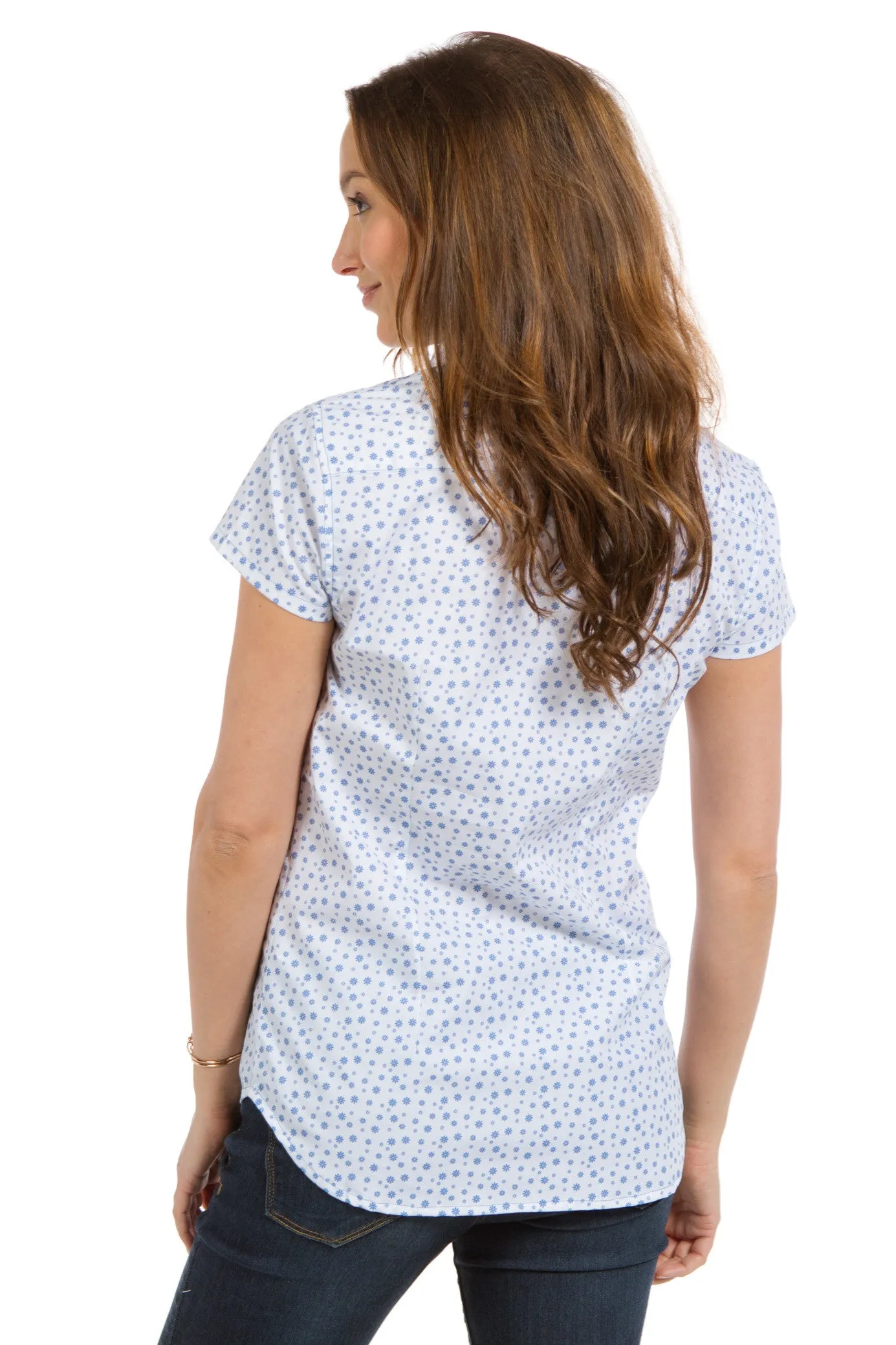 Jasmine | Women's Short Sleeve Printed Top sold by Ably Apparel product image thumbnail 4