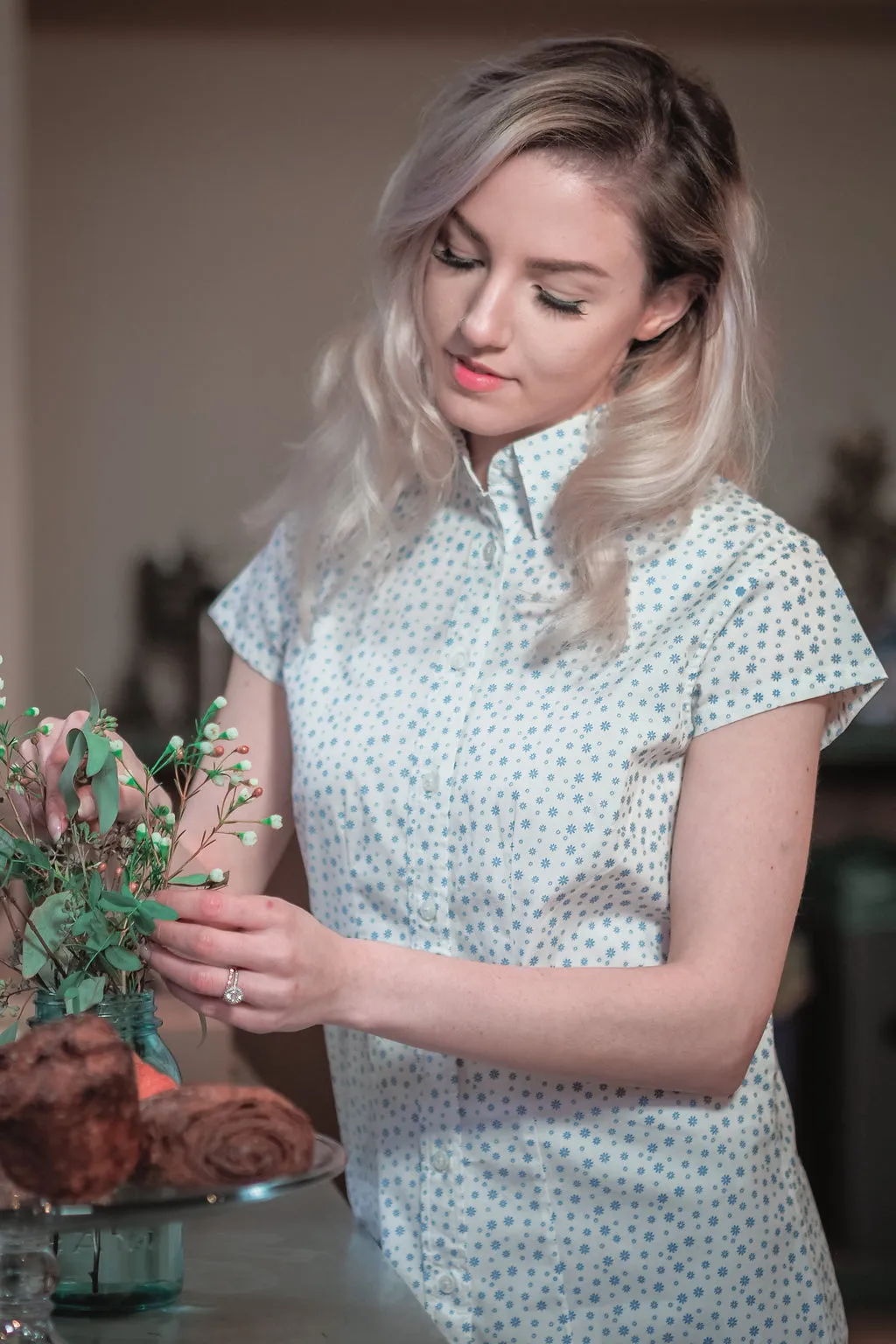 Jasmine | Women's Short Sleeve Printed Top sold by Ably Apparel product image thumbnail 5