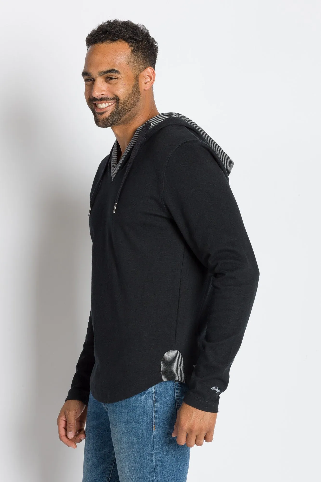 Rain-ier | Men's Plated Knit Hooded Top sold by Ably Apparel product image thumbnail 2