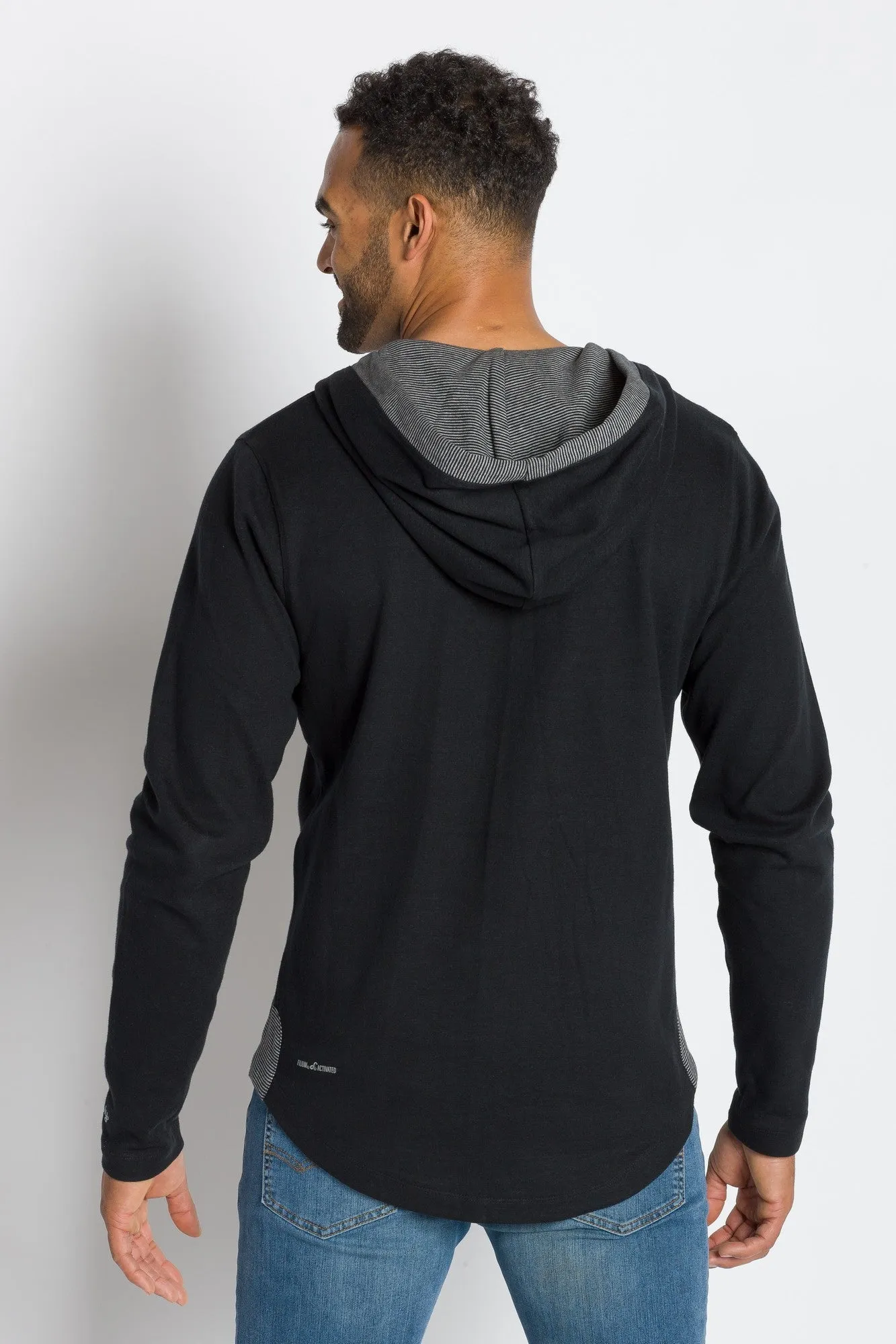 Rain-ier | Men's Plated Knit Hooded Top sold by Ably Apparel product image thumbnail 3