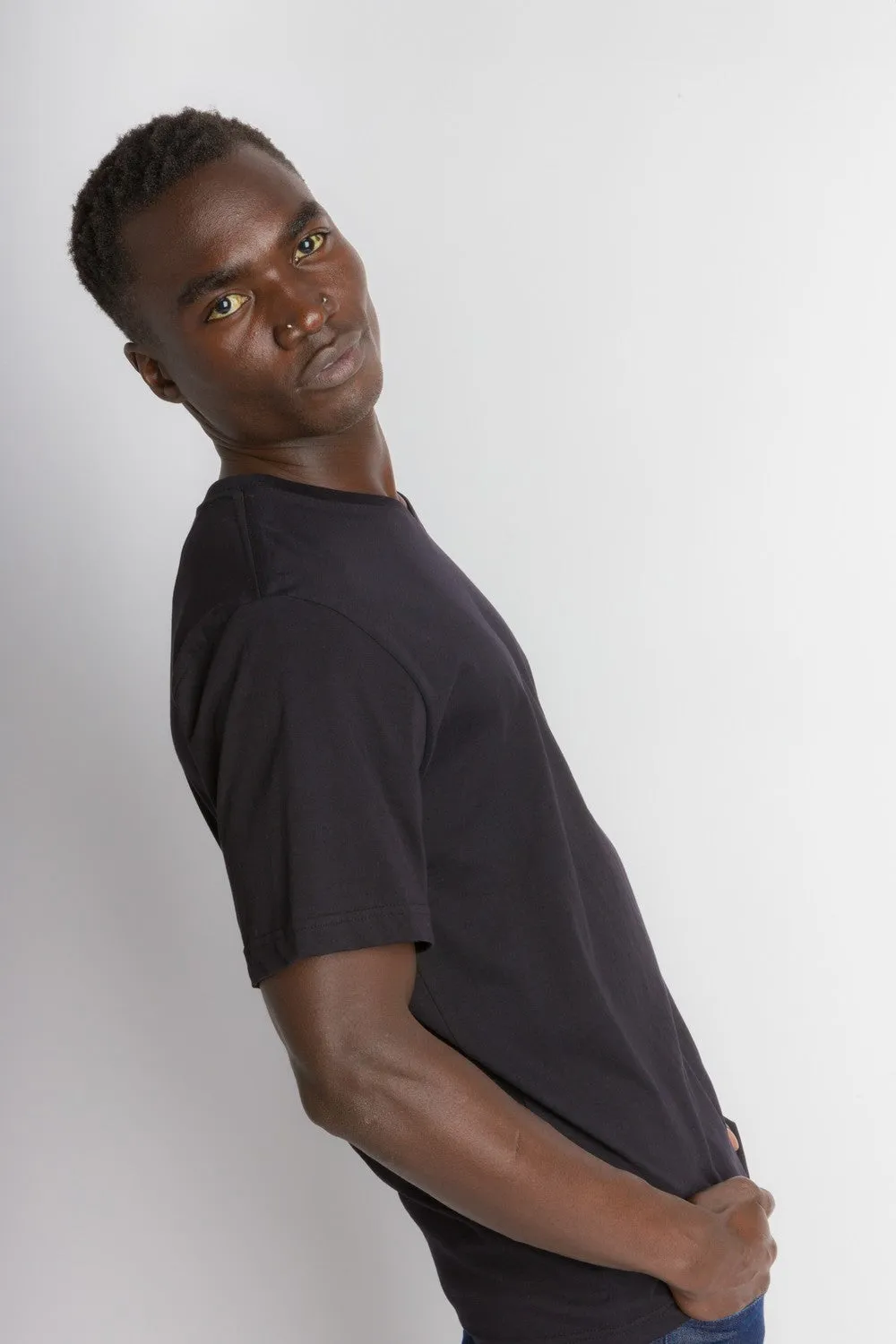 Jamison Unbranded | Men's Anti-Stain Logo-less V-neck Tee sold by Ably Apparel product image thumbnail 2