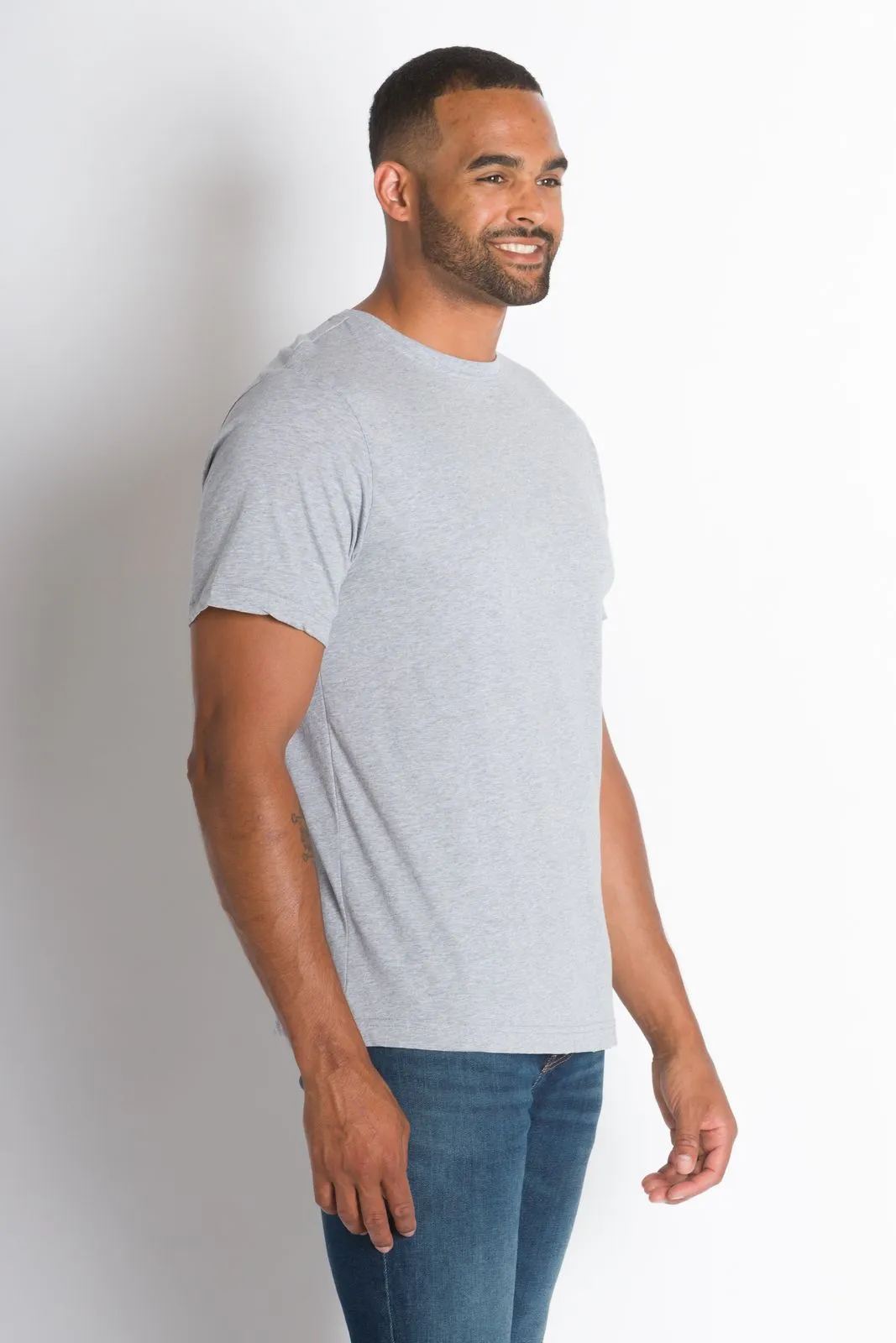 Sport | Men's Crew Neck T-Shirt With Reflective Stripe sold by Ably Apparel product image thumbnail 2