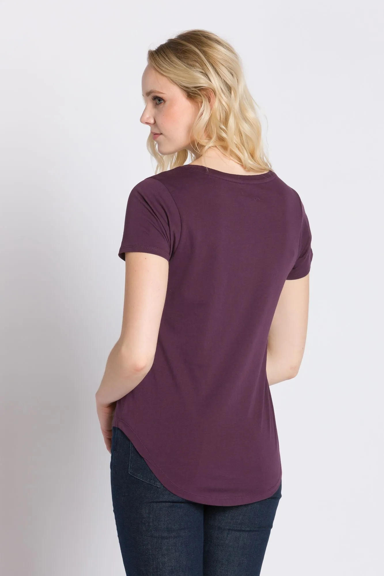 Polly Unbranded | Women's Anti-Stain Dropped Neckline Tee sold by Ably Apparel product image thumbnail 3