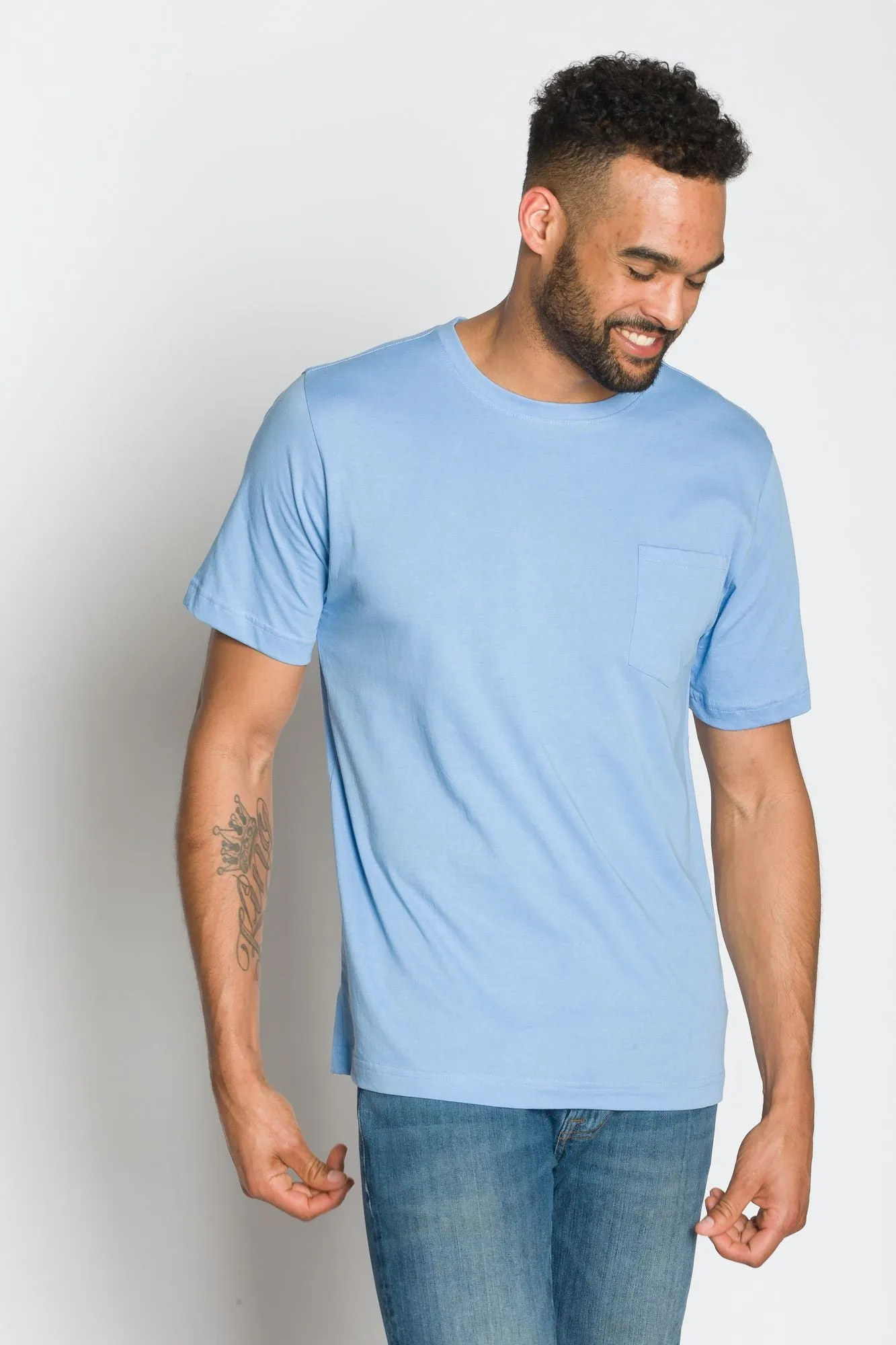 Bradley | Men's Anti-Stain Crew Neck Pocket Tee sold by Ably Apparel product image thumbnail 4