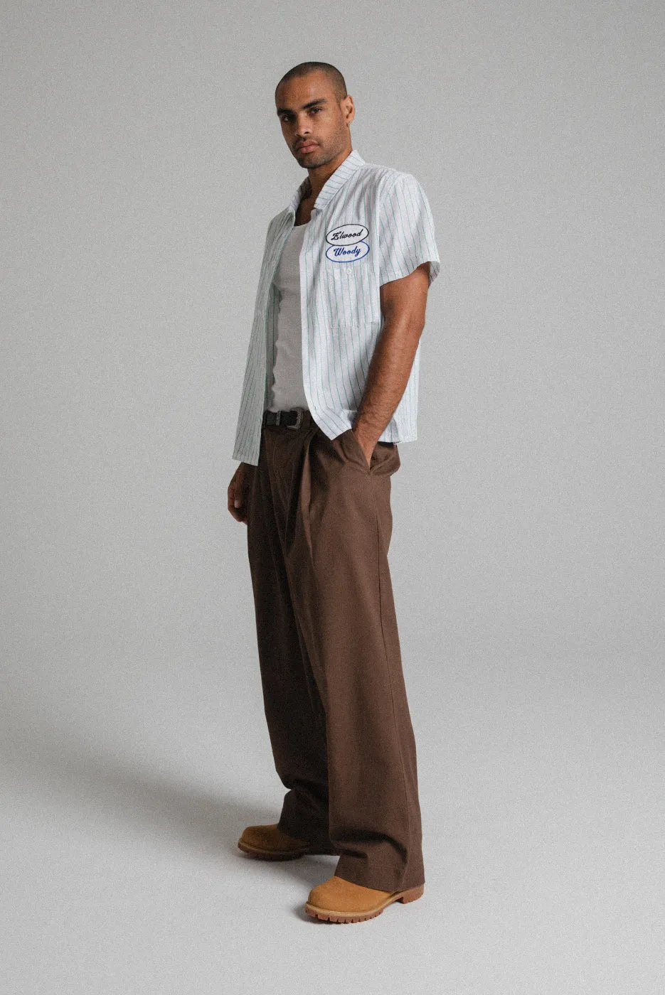 BIG PLEATS CHINO PANT sold by Elwood Clothing product image thumbnail 3