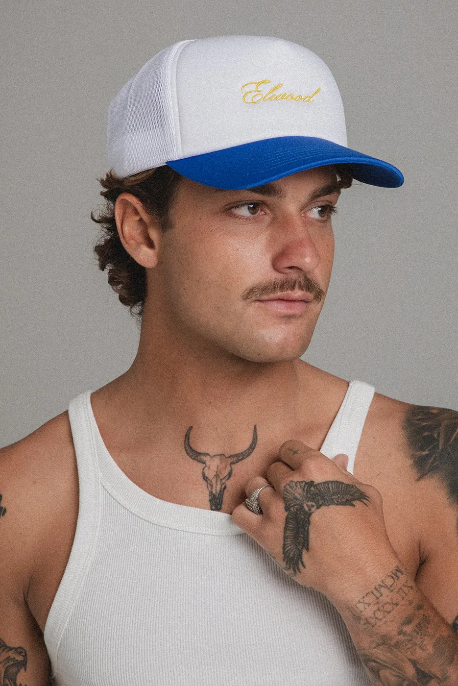 SCRIPT TRUCKER HAT sold by Elwood Clothing product image thumbnail 5