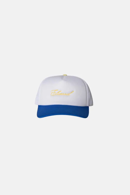 SCRIPT TRUCKER HAT sold by Elwood Clothing