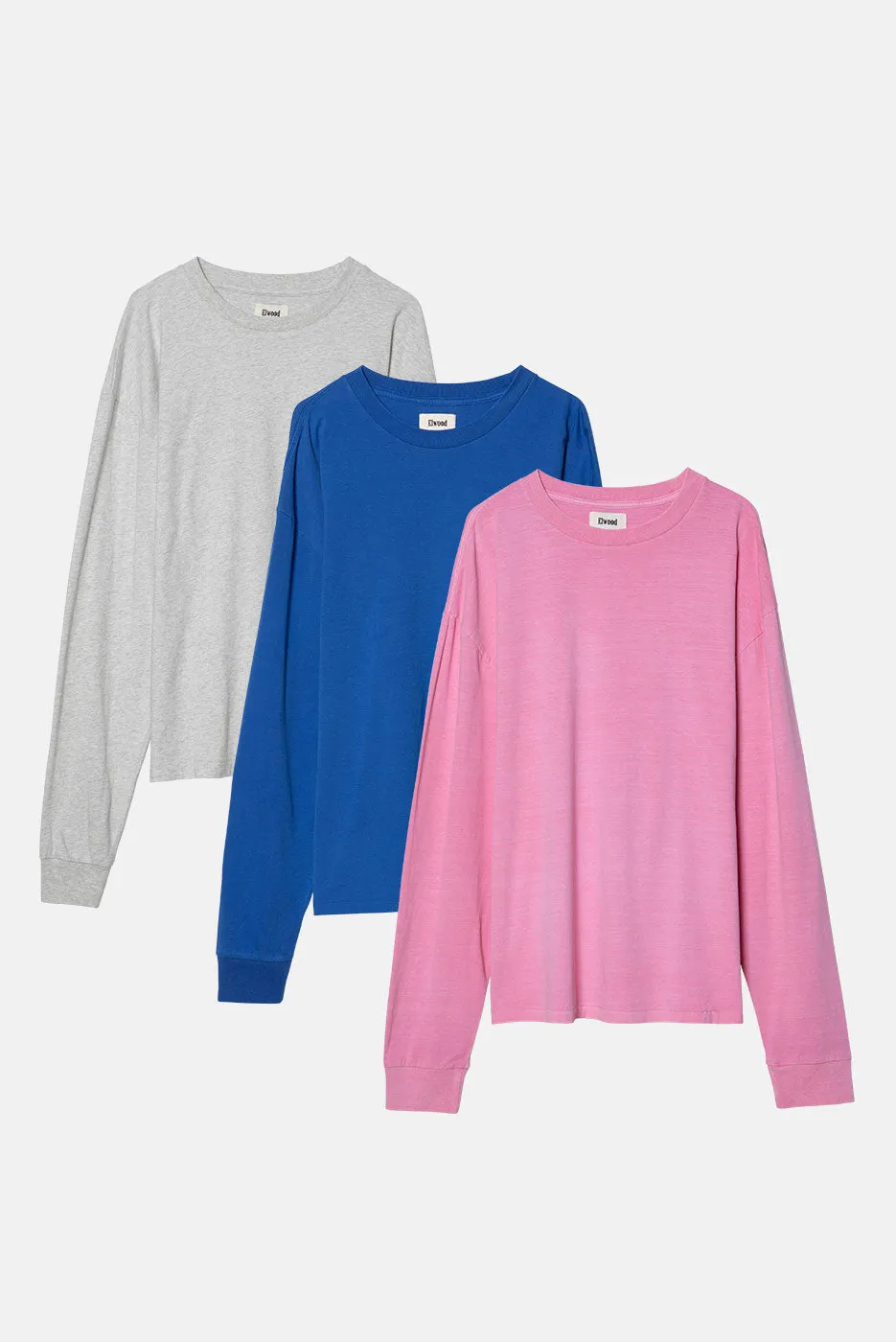 OVERSIZED CORE LS TEE 3 PACK sold by Elwood Clothing