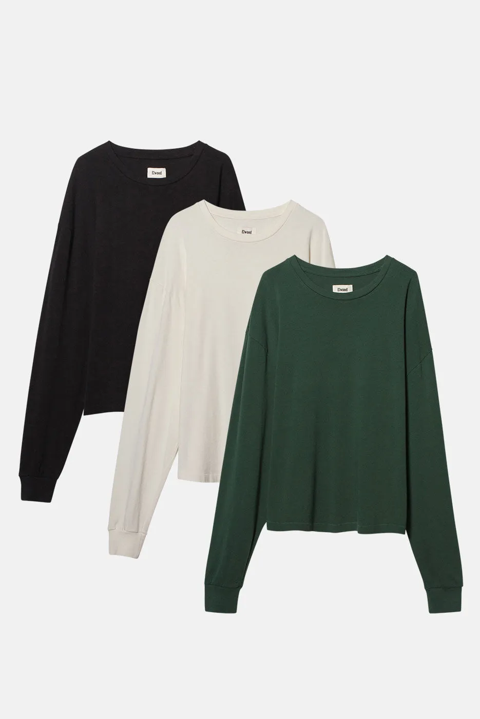 HEAVYWEIGHT LS TEE 3 PACK sold by Elwood Clothing