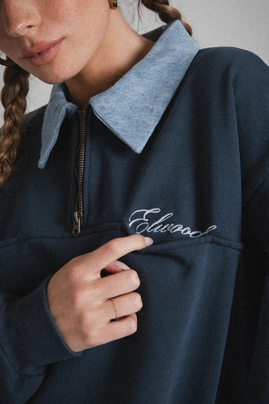 DENIM COLLAR POLO sold by Elwood Clothing product image thumbnail 3