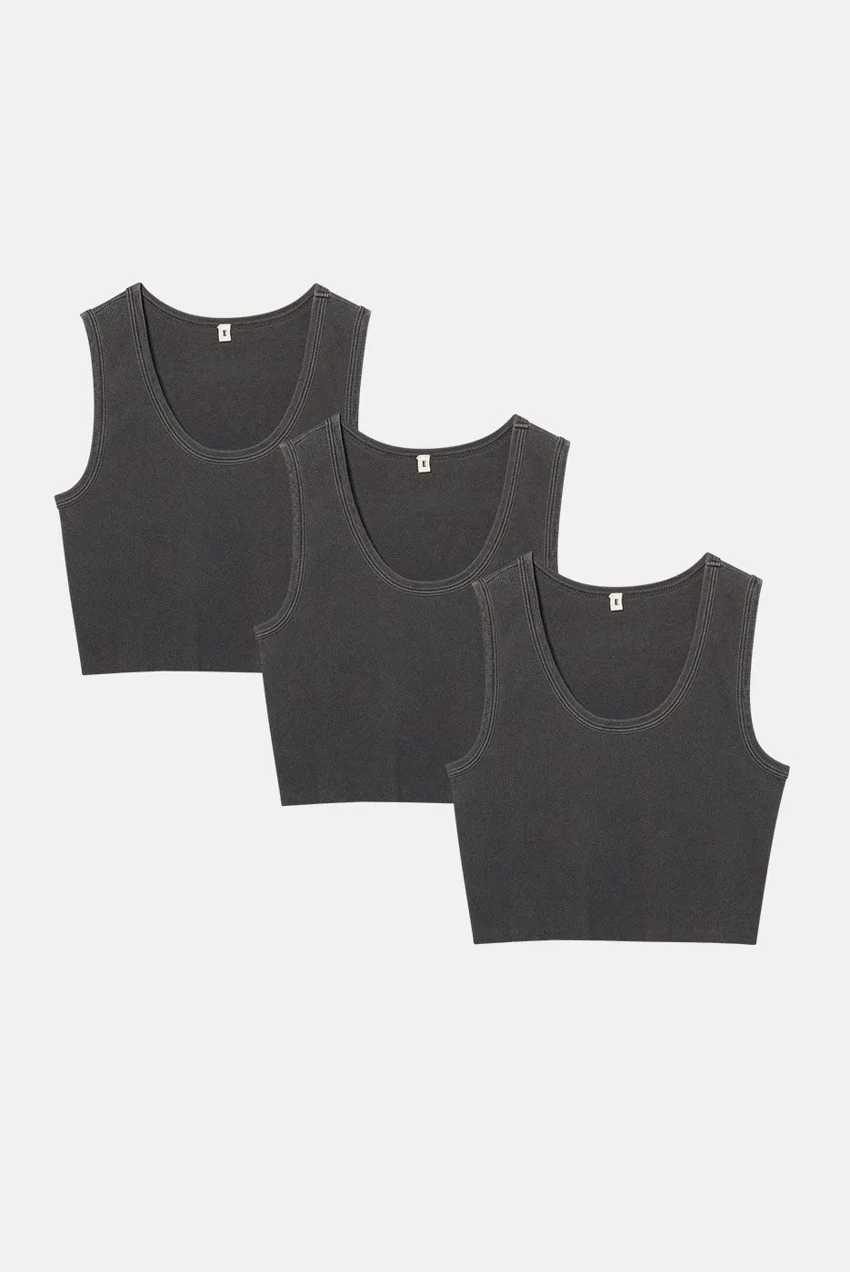 MALIBU CROP TANK 3 PACK sold by Elwood Clothing