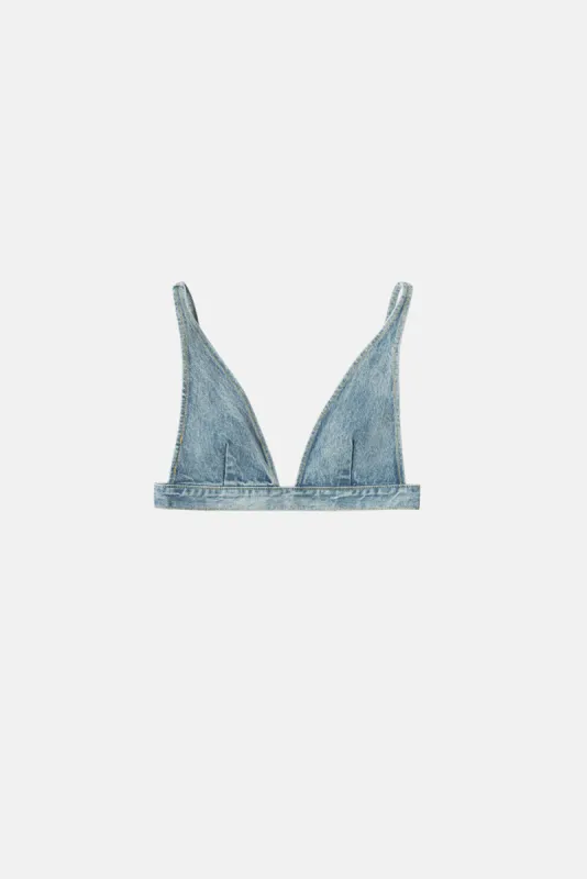 DENIM BRALETTE sold by Elwood Clothing