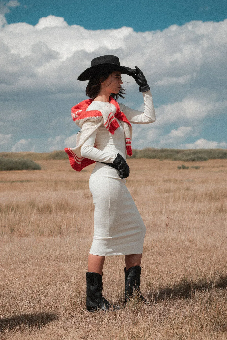 LONG SLEEVE BODYCON DRESS sold by Elwood Clothing product image thumbnail 4