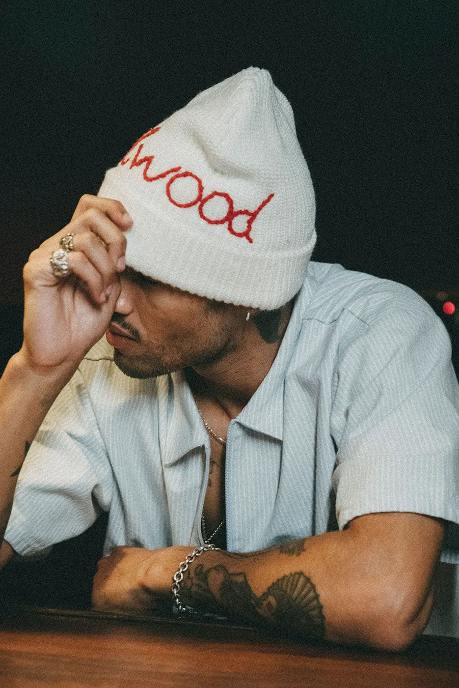 CROCHET STITCHED BEANIE sold by Elwood Clothing product image thumbnail 4