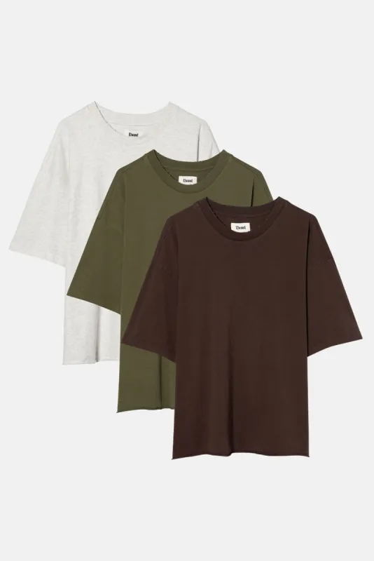 OVERSIZED CROP CORE TEE 3 PACK sold by Elwood Clothing
