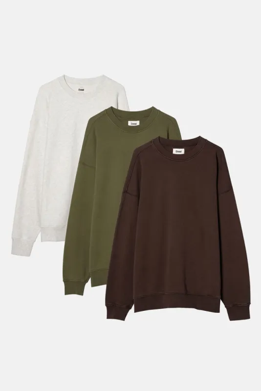 OVERSIZED CORE CREWNECK 3 PACK sold by Elwood Clothing